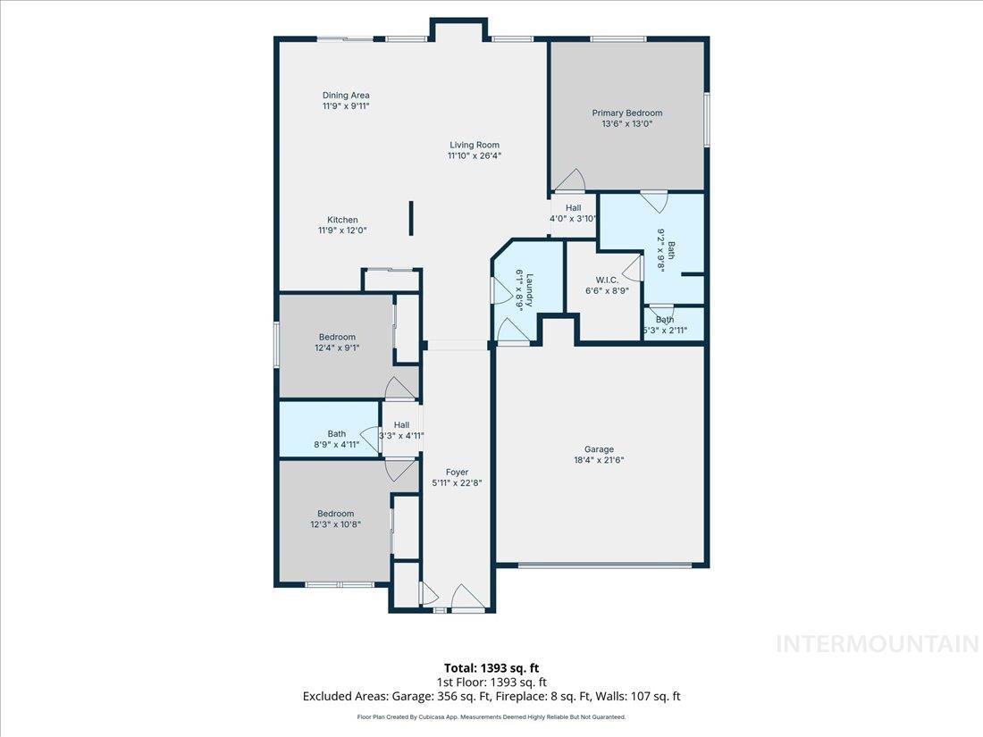 1354 Hayhook St., Middleton, Idaho 83644, 3 Bedrooms, 2 Bathrooms, Residential For Sale, Price $427,000,MLS 98985215