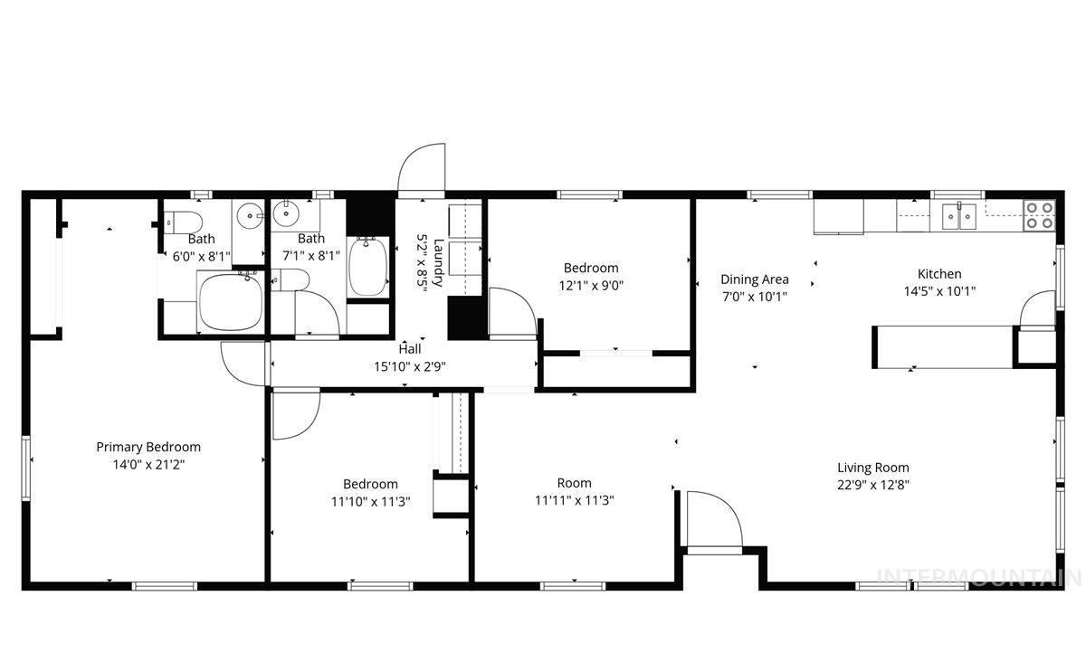 2485 N Bali Dr, Boise, Idaho 83713, 3 Bedrooms, 2 Bathrooms, Residential For Sale, Price $225,000,MLS 98985283
