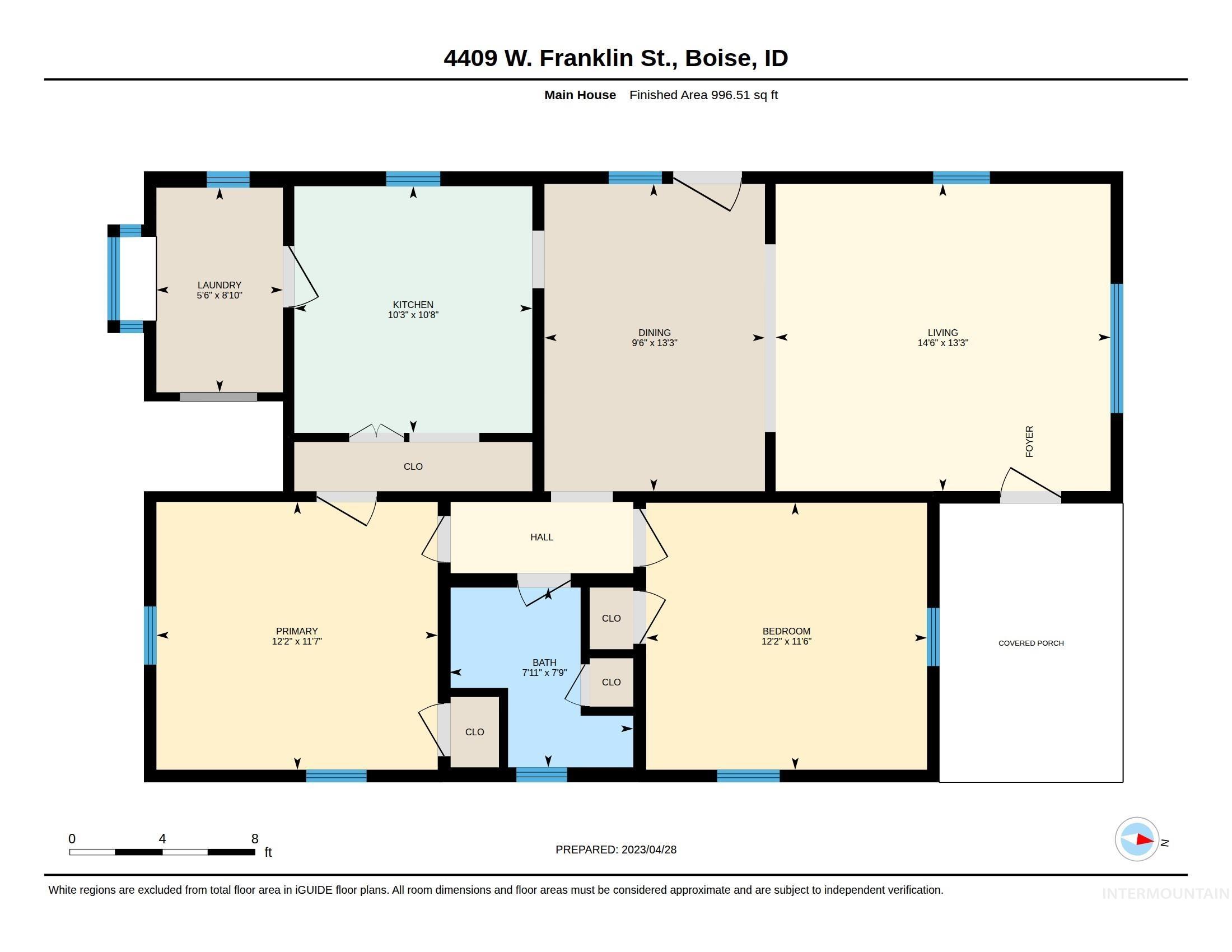 4409 W Franklin Rd, Boise, Idaho 83705-1337, 2 Bedrooms, 1 Bathroom, Residential Income For Sale, Price $598,400,MLS 98985288