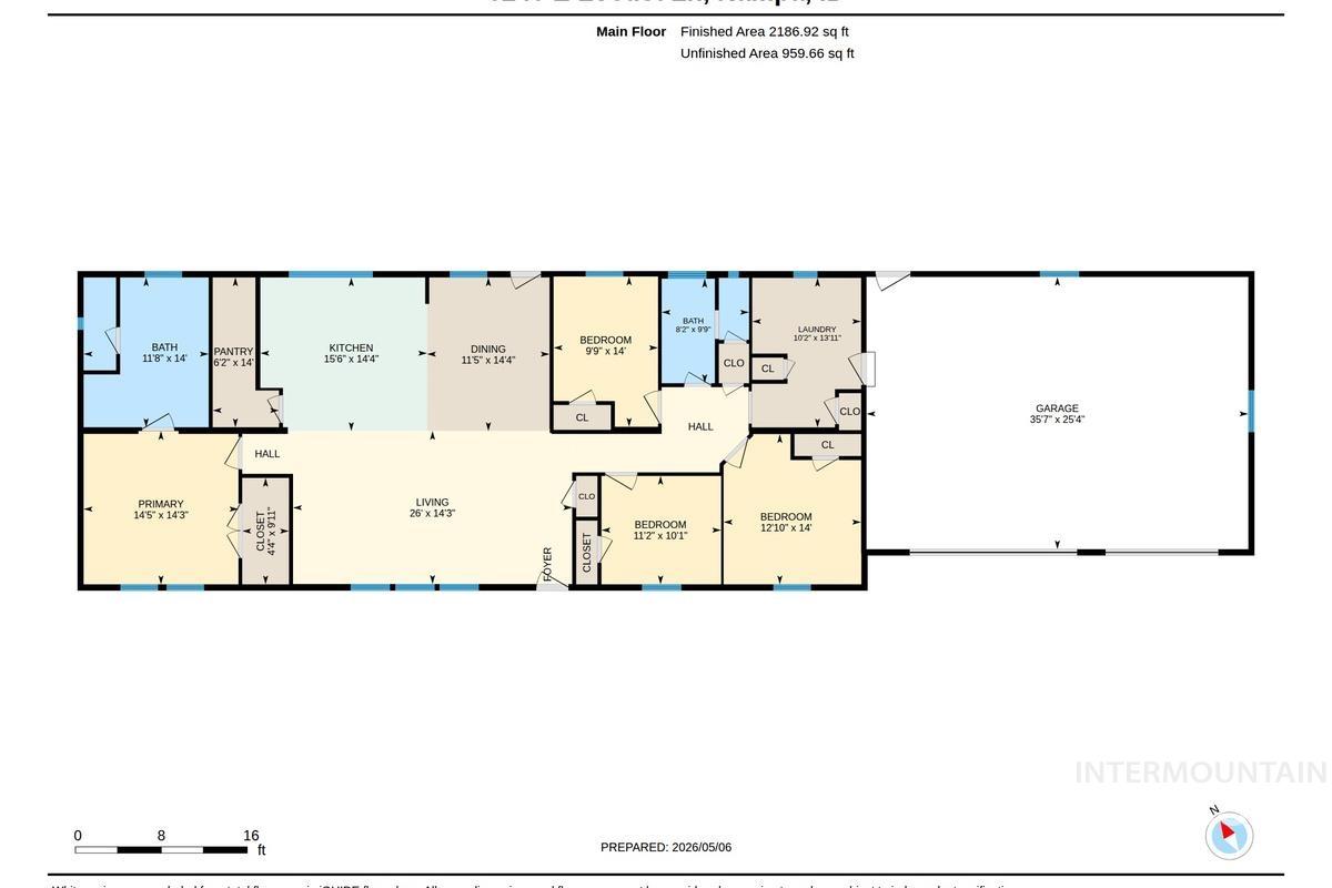 6240 E Locust Lane, Nampa, Idaho 83686, 4 Bedrooms, 2 Bathrooms, Residential For Sale, Price $510,000,MLS 98985572