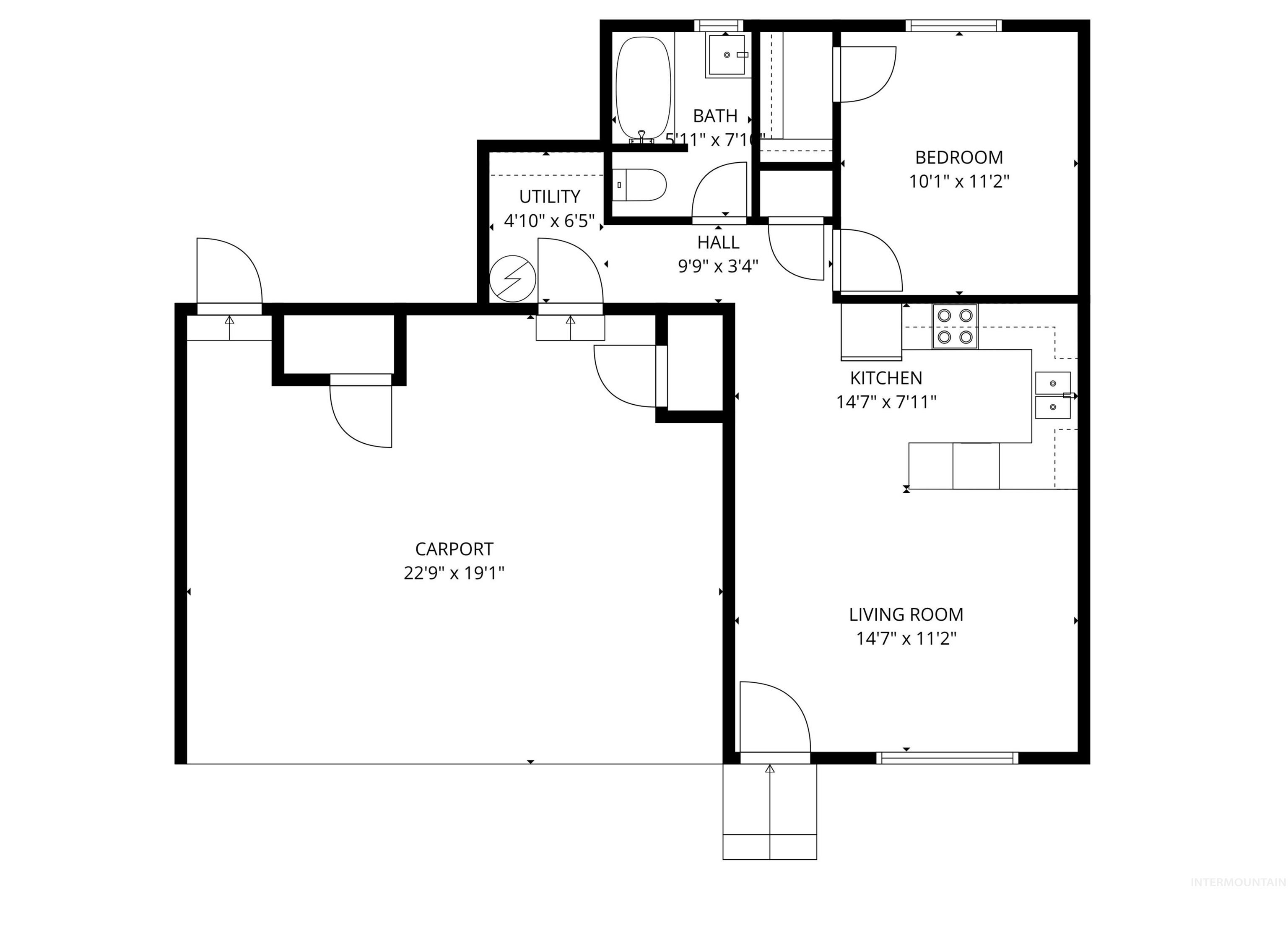 1824 Poplar St., Caldwell, Idaho 83605, 3 Bedrooms, 1.5 Bathrooms, Residential Income For Sale, Price $549,900,MLS 98985590