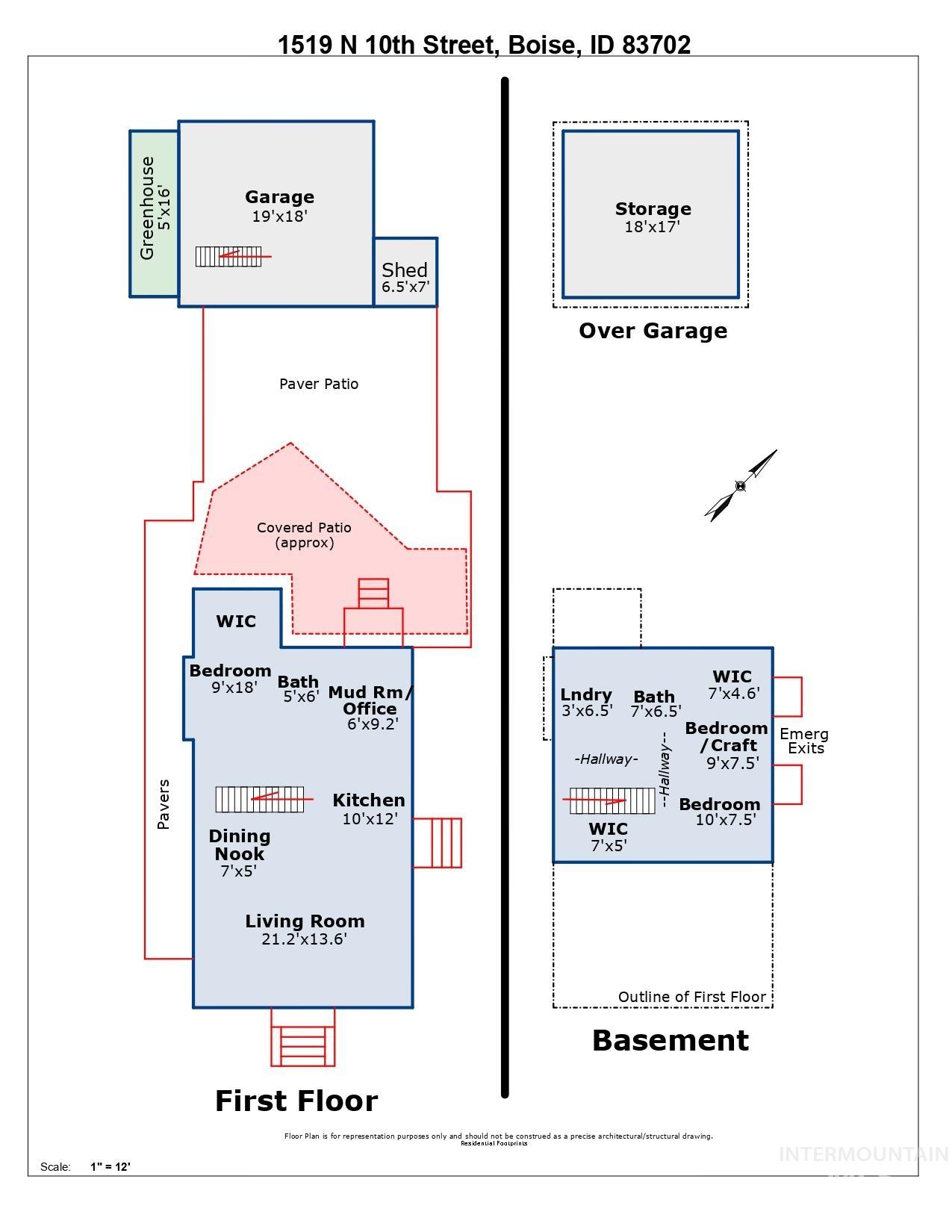 1519 N 10th St, Boise, Idaho 83702, 3 Bedrooms, 2 Bathrooms, Residential For Sale, Price $699,888,MLS 98985716