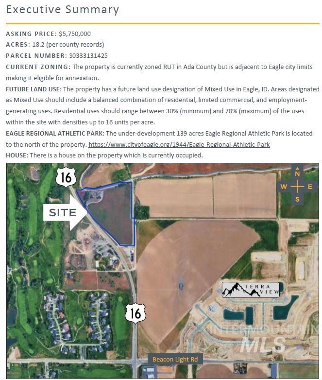 4012 Highway 16, Eagle, Idaho 83616, Land For Sale, Price $5,750,000, 98985734
