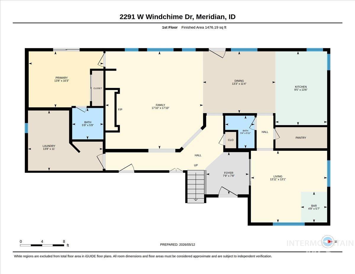 2291 W Windchime Dr, Meridian, Idaho 83646, 5 Bedrooms, 3.5 Bathrooms, Residential For Sale, Price $755,000, 98986076