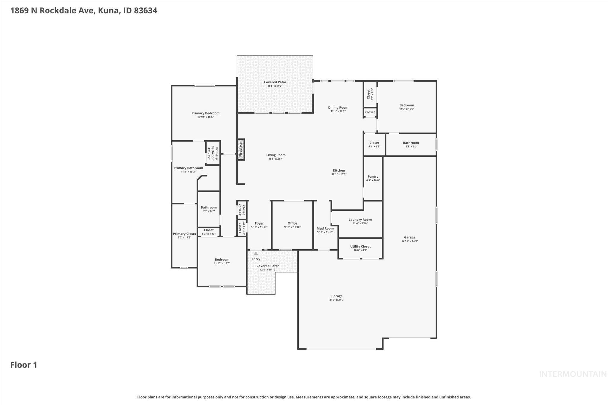 1869 N Rockdale Ave, Kuna, Idaho 83642, 3 Bedrooms, 3 Bathrooms, Residential For Sale, Price $725,000, 98986105