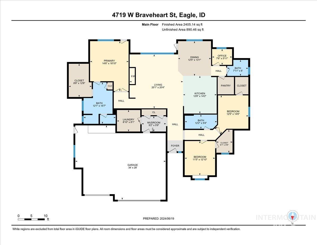 4719 W Braveheart St., Eagle, Idaho 83616, 3 Bedrooms, 2.5 Bathrooms, Residential For Sale, Price $799,900, 98986488