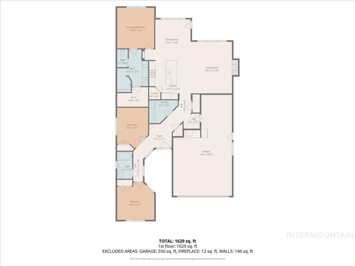 11378 W Helenium Dr, Star, Idaho 83669-6801, 3 Bedrooms, 2 Bathrooms, Residential For Sale, Price $559,900, 98986780