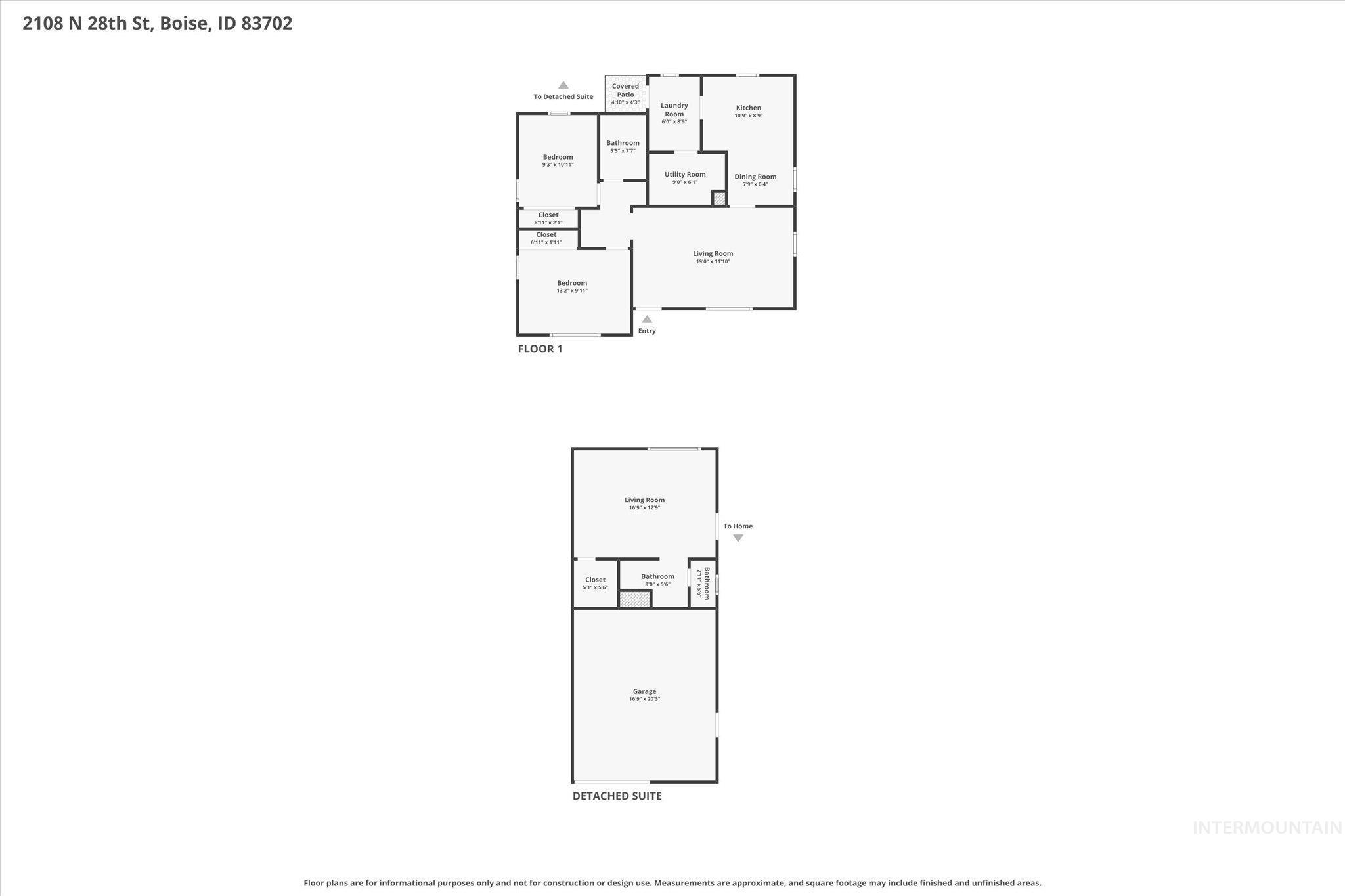 2108 N 28th St, Boise, Idaho 83703, 2 Bedrooms, 1 Bathroom, Residential For Sale, Price $500,000, 98986907