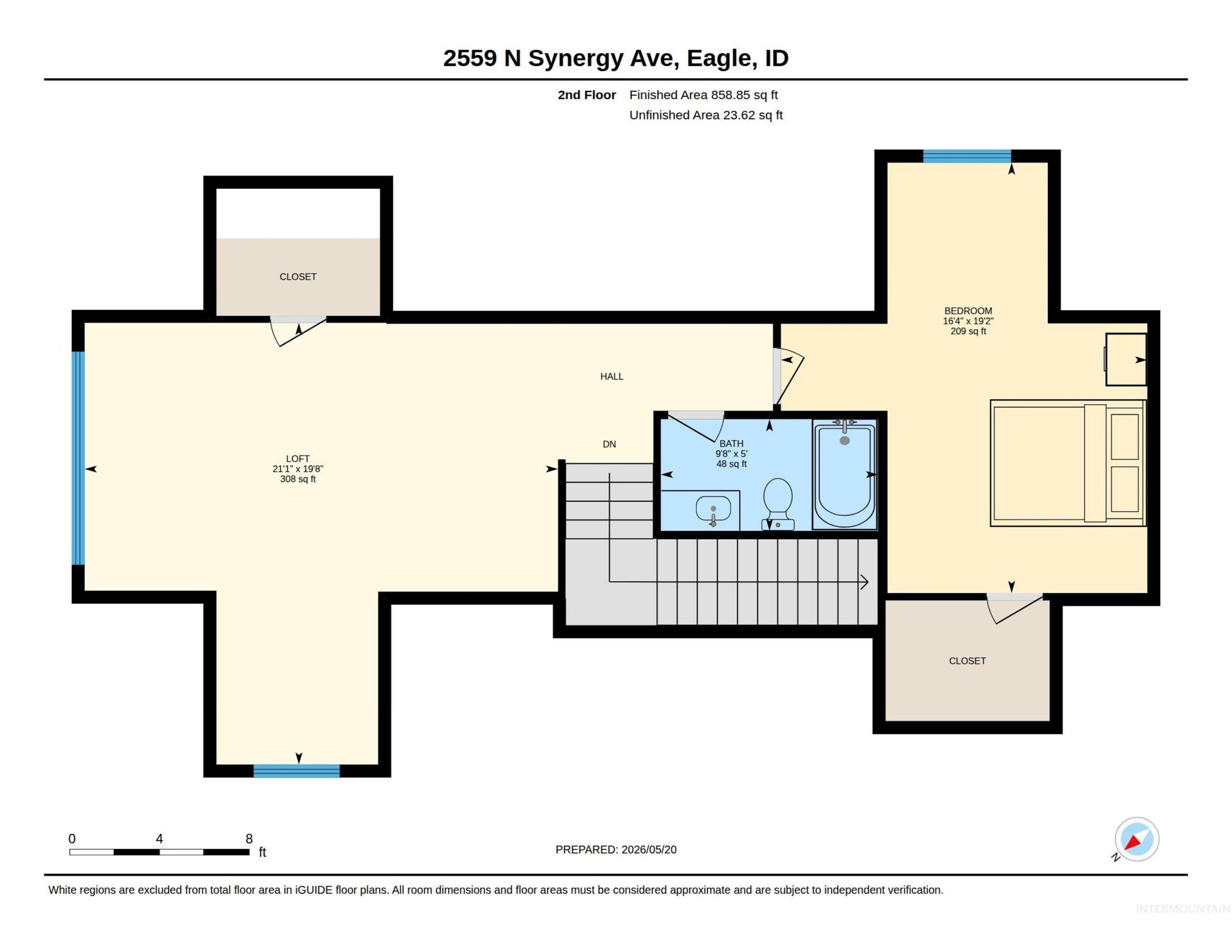 2559 N Synergy Ave., Eagle, Idaho 83616, 4 Bedrooms, 3.5 Bathrooms, Residential For Sale, Price $1,170,000, 98987021