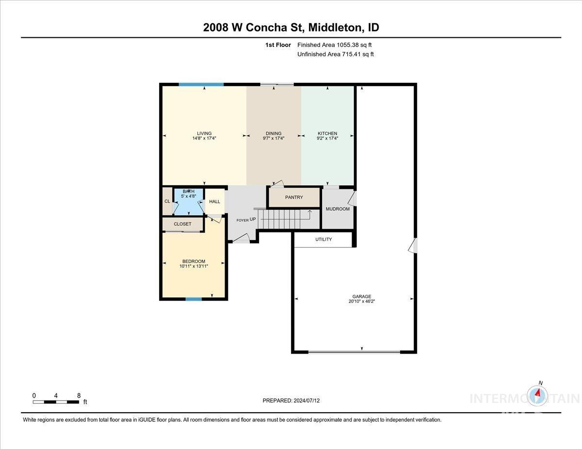 2008 W Concha St., Middleton, Idaho 83644, 4 Bedrooms, 2.5 Bathrooms, Residential For Sale, Price $640,000, 98987052
