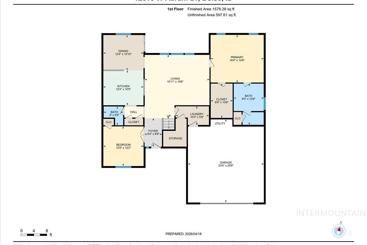 12518 W Abram Drive, Boise, Idaho 83713, 5 Bedrooms, 2.5 Bathrooms, Residential For Sale, Price $599,000,MLS 98987080