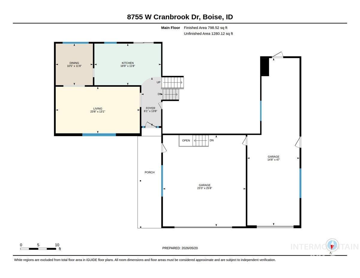 8755 W Cranbrook Dr, Boise, Idaho 83704, 4 Bedrooms, 2 Bathrooms, Residential For Sale, Price $629,900,MLS 98987082