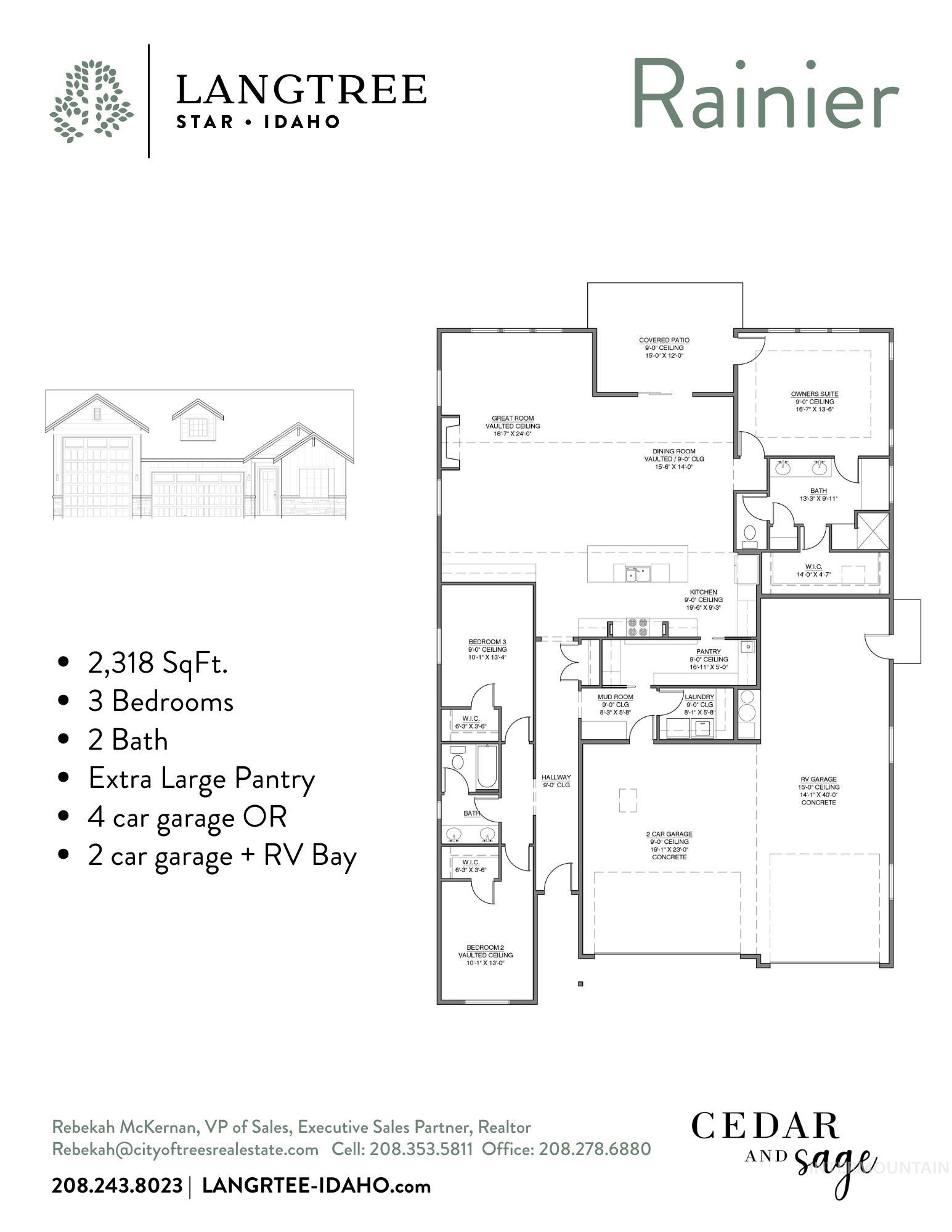 9701 W Snow Wolf Ln, Star, Idaho 83669, 3 Bedrooms, 2 Bathrooms, Residential For Sale, Price $664,900, 98987142