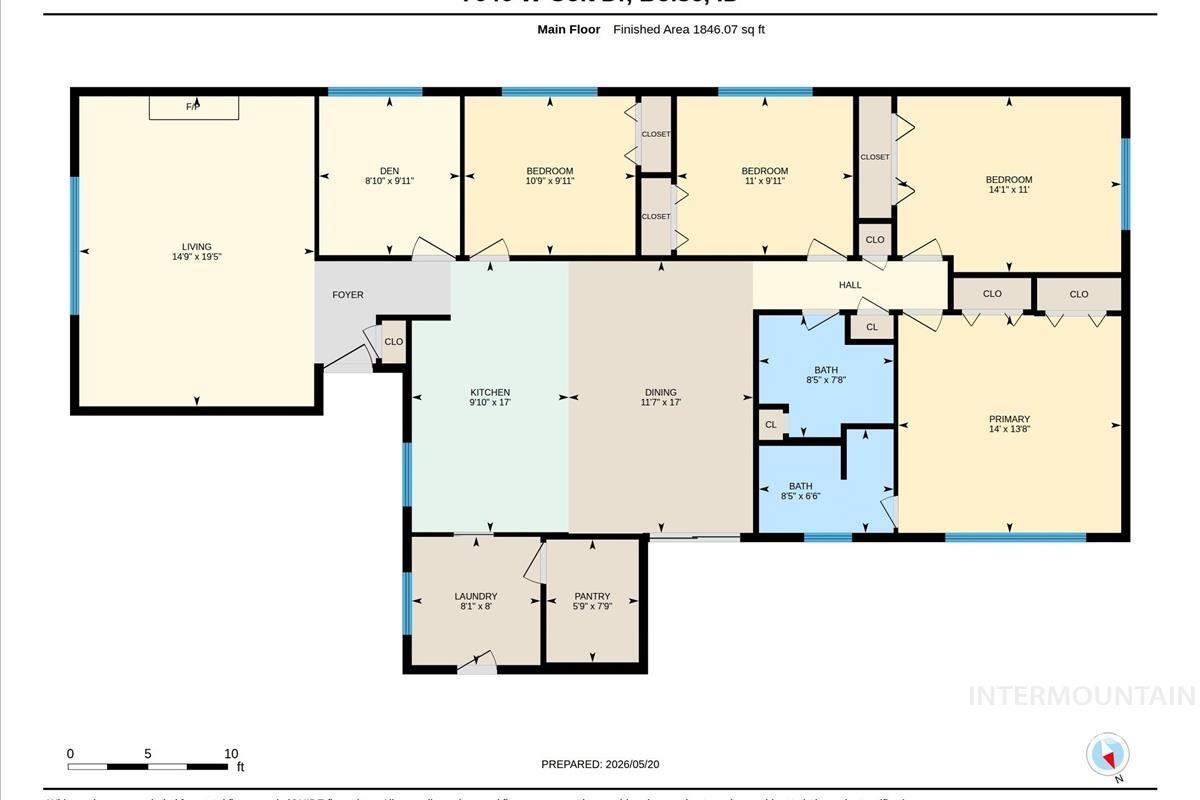 7646 W Colt Dr, Boise, Idaho 83709, 4 Bedrooms, 2 Bathrooms, Residential For Sale, Price $650,000, 98987358