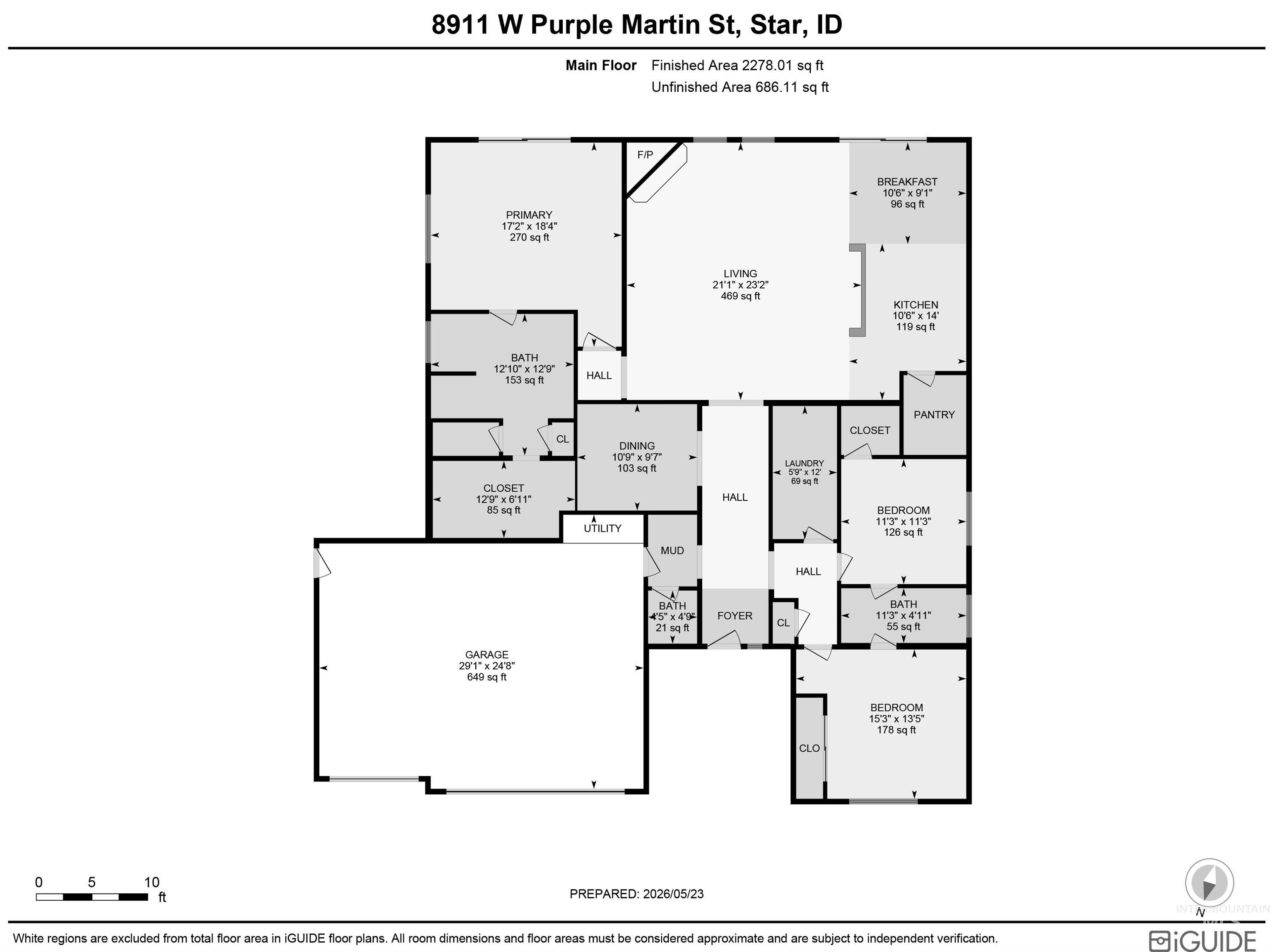 8911 W Purple Martin St, Star, Idaho 83669, 3 Bedrooms, 2.5 Bathrooms, Residential For Sale, Price $625,000,MLS 98987557