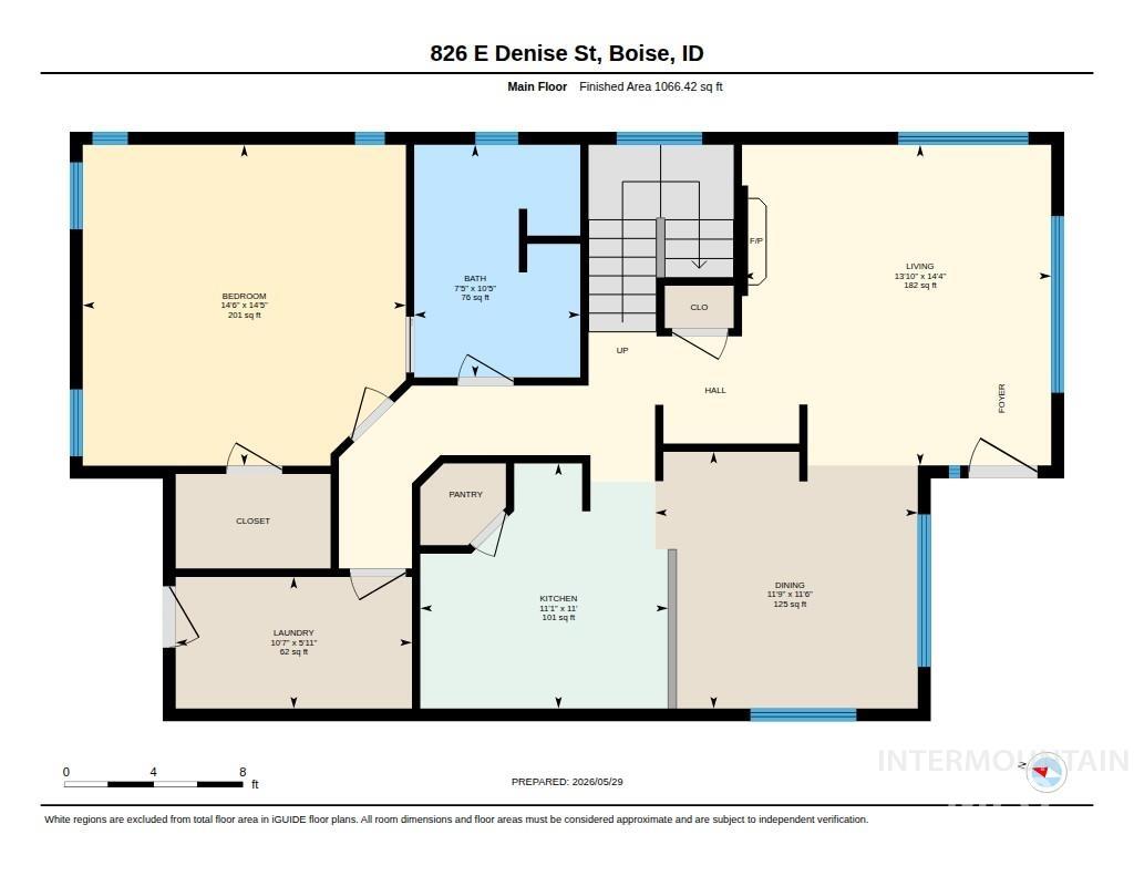 826 E Denise St, Boise, Idaho 83706, 3 Bedrooms, 2 Bathrooms, Residential For Sale, Price $540,000, 98988274