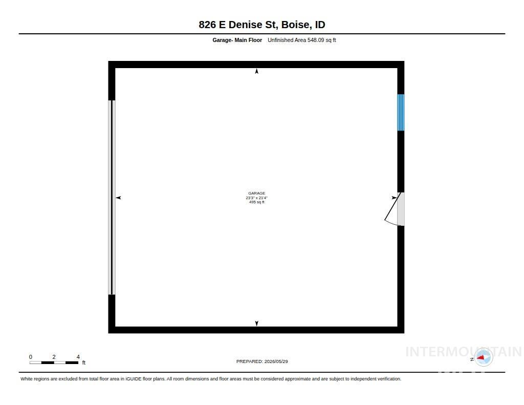 826 E Denise St, Boise, Idaho 83706, 3 Bedrooms, 2 Bathrooms, Residential For Sale, Price $540,000, 98988274