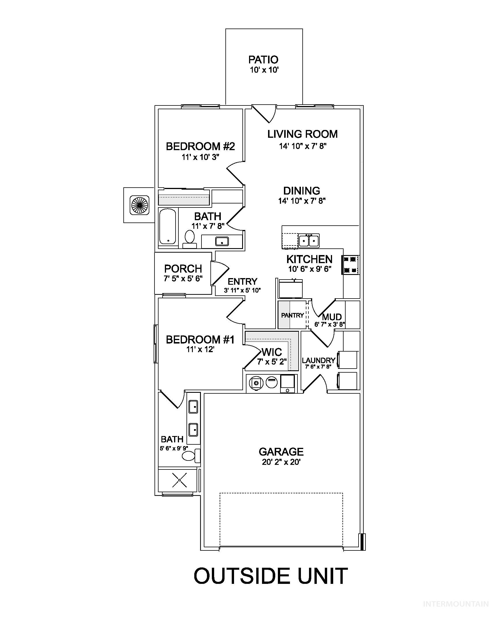 2324 S Bayne Lane, Nampa, Idaho 83686, 2 Bedrooms, 2 Bathrooms, Residential For Sale, Price $342,900, 98988305