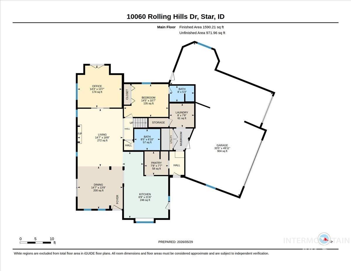10060 W Rolling Hills Dr., Star, Idaho 83669, 4 Bedrooms, 4 Bathrooms, Residential For Sale, Price $1,900,000,MLS 98988328