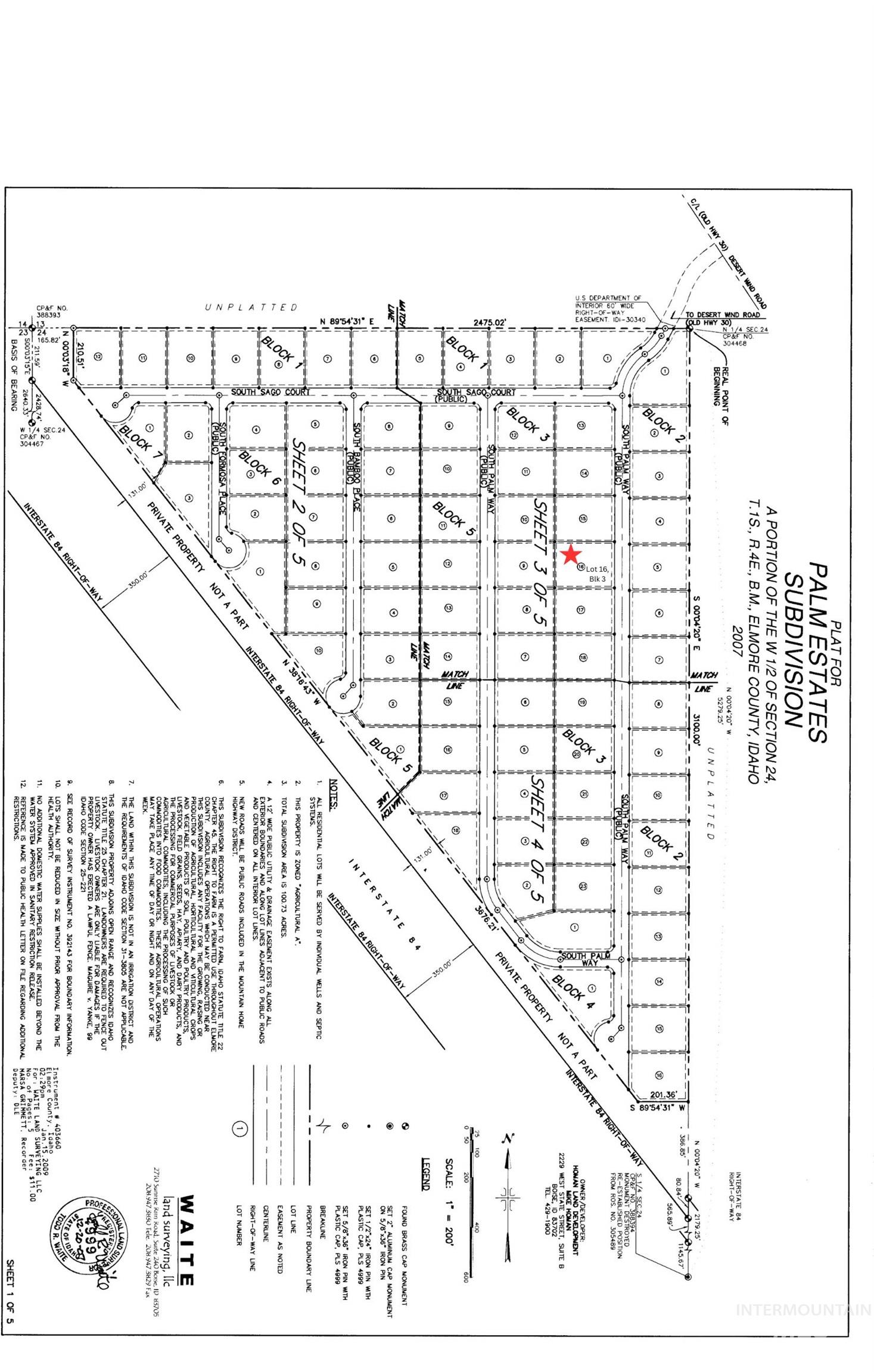 Lot 16/Blk 3 S Palm Way, Mayfield, Idaho 83647, Land For Sale, Price $240,000,MLS 98988841