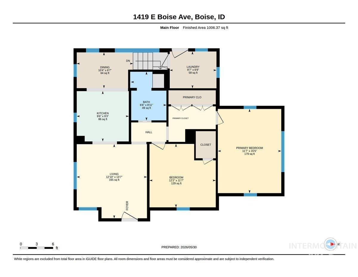 1419 E Boise Ave, Boise, Idaho 83706, 2 Bedrooms, 1 Bathroom, Residential For Sale, Price $549,900,MLS 98988864
