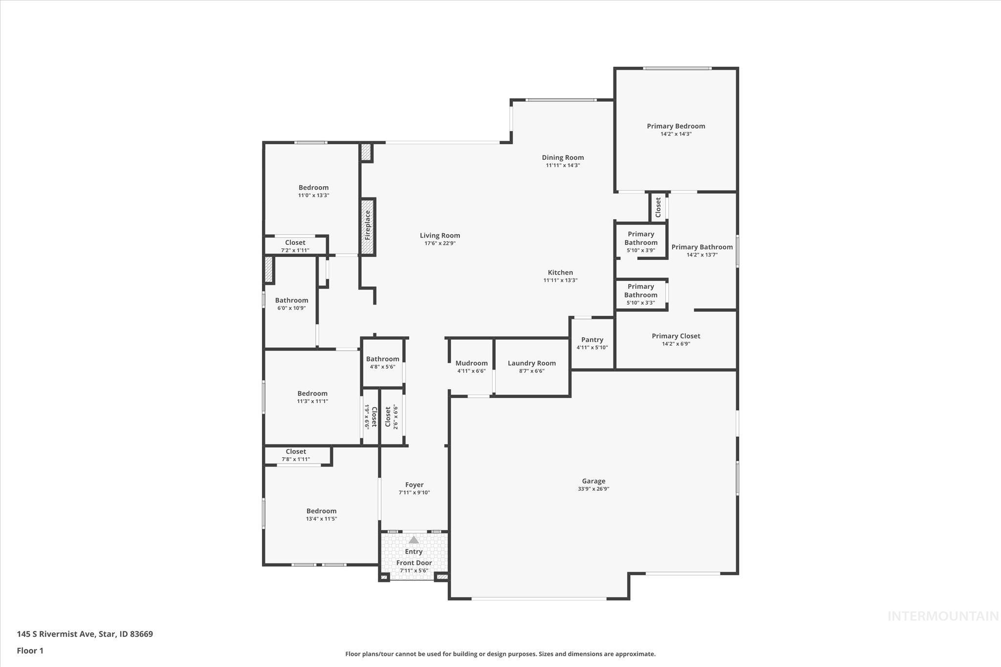 145 S Rivermist Ave, Star, Idaho 83669, 4 Bedrooms, 2.5 Bathrooms, Residential For Sale, Price $1,056,000,MLS 98988941