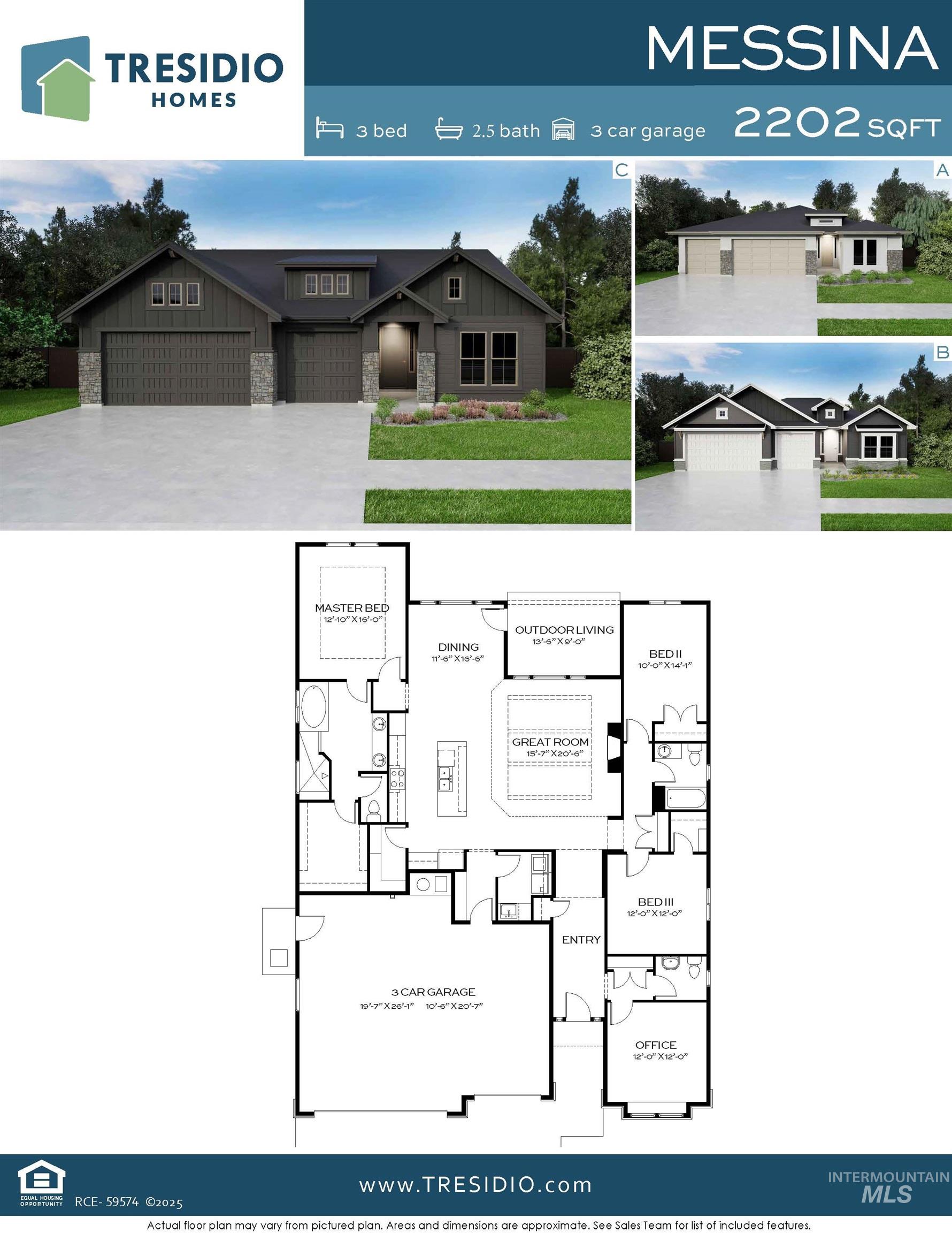 6399 W Sollas Ct., Eagle, Idaho 83616, 3 Bedrooms, 2.5 Bathrooms, Residential For Sale, Price $734,880,MLS 98988948
