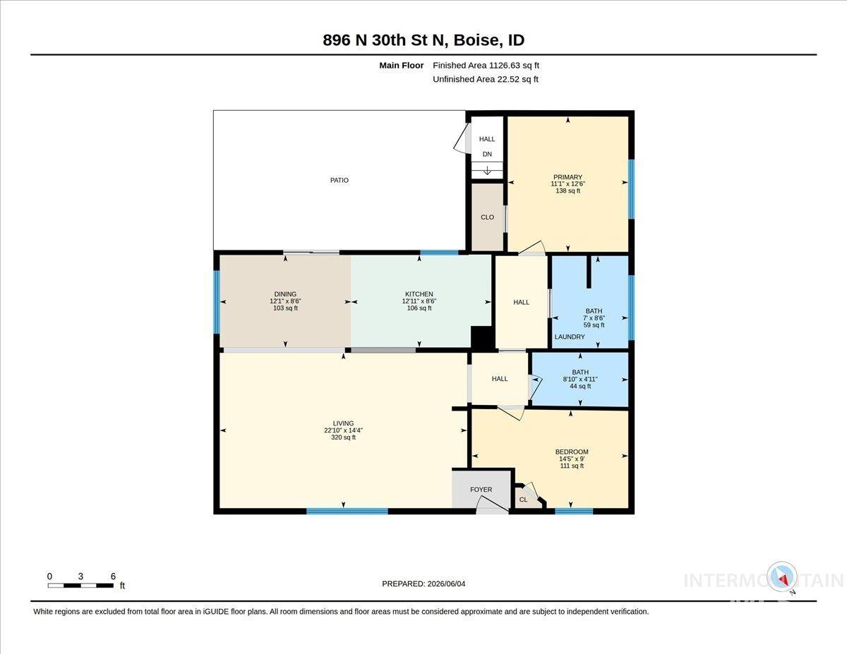896 N 30th St, Boise, Idaho 83702, 2 Bedrooms, 2 Bathrooms, Residential For Sale, Price $529,900, 98989004