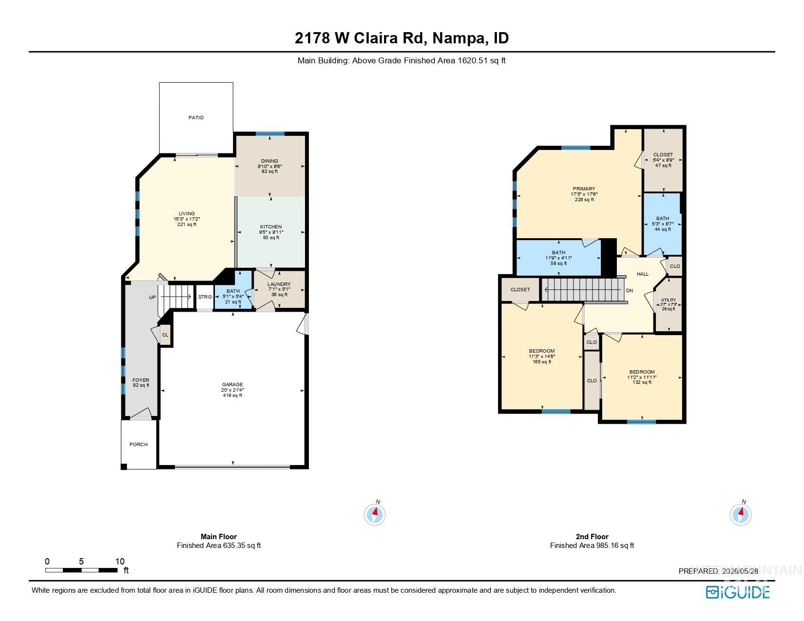 2178 W Claira Road, Nampa, Idaho 83651, 3 Bedrooms, 2.5 Bathrooms, Residential For Sale, Price $368,000, 98989035