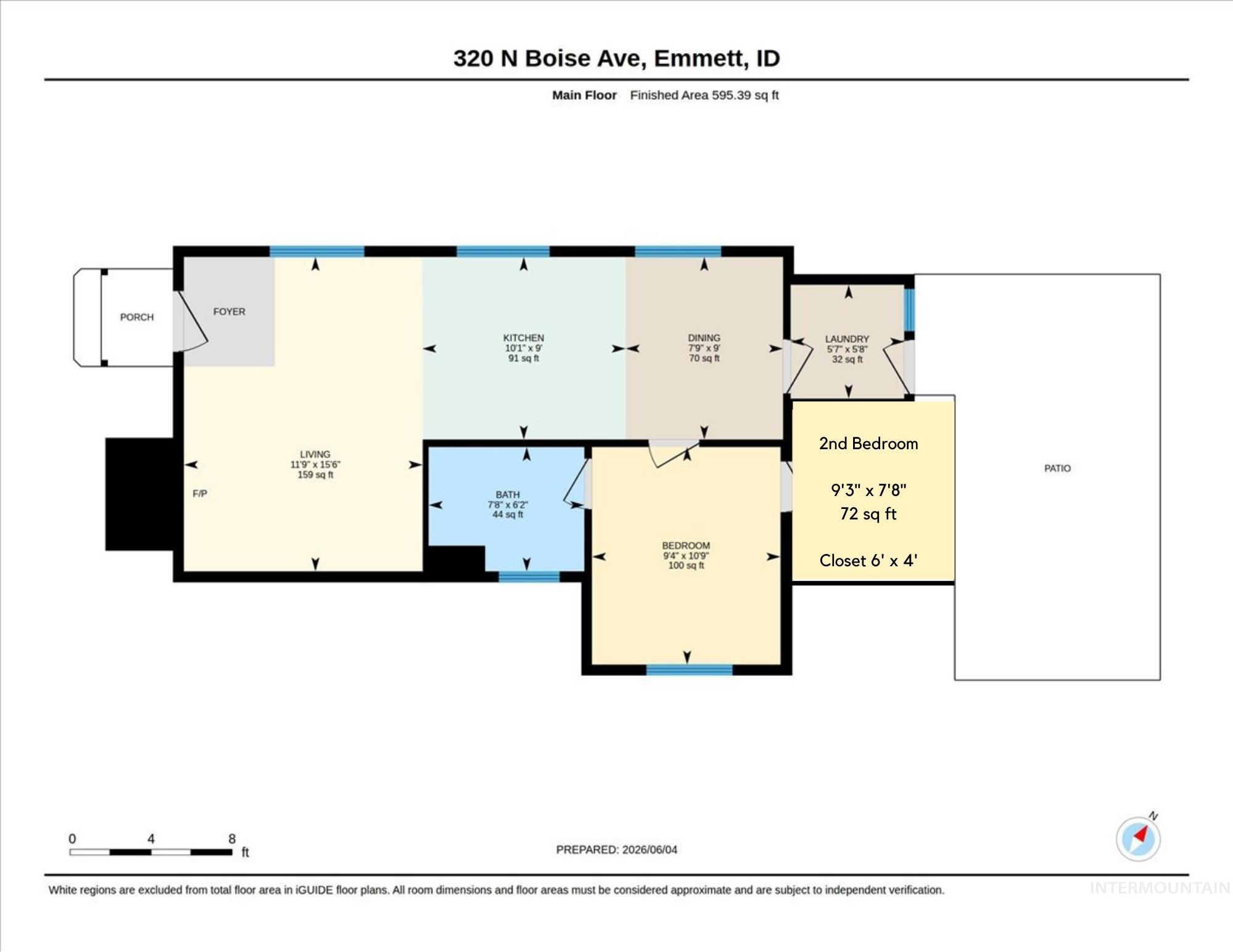 320 N Boise Ave, Emmett, Idaho 83617, 2 Bedrooms, 1 Bathroom, Residential For Sale, Price $265,000, 98989101