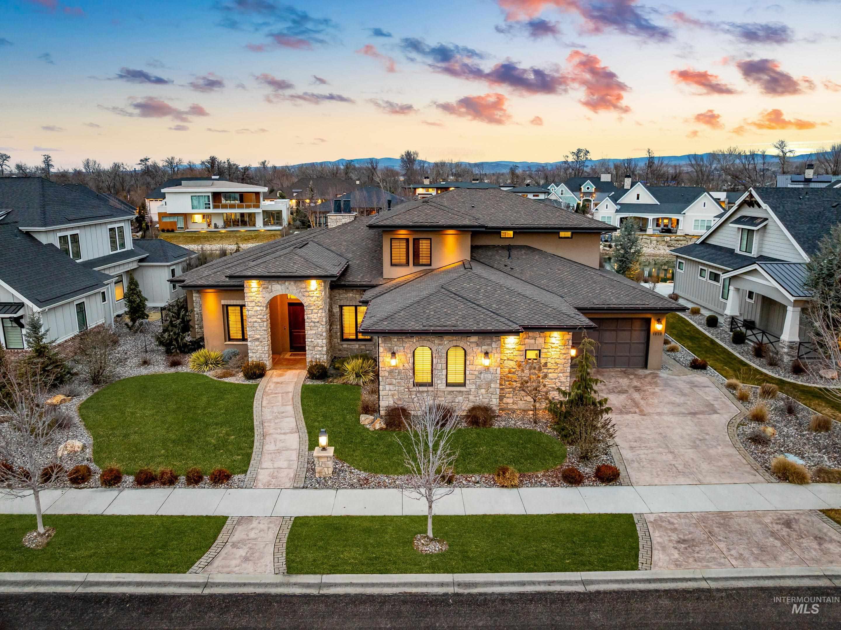 1658 E Crowne Pointe Dr, Eagle, Idaho 83616, 4 Bedrooms, 3.5 Bathrooms, Residential For Sale, Price $1,800,000,MLS 98989398
