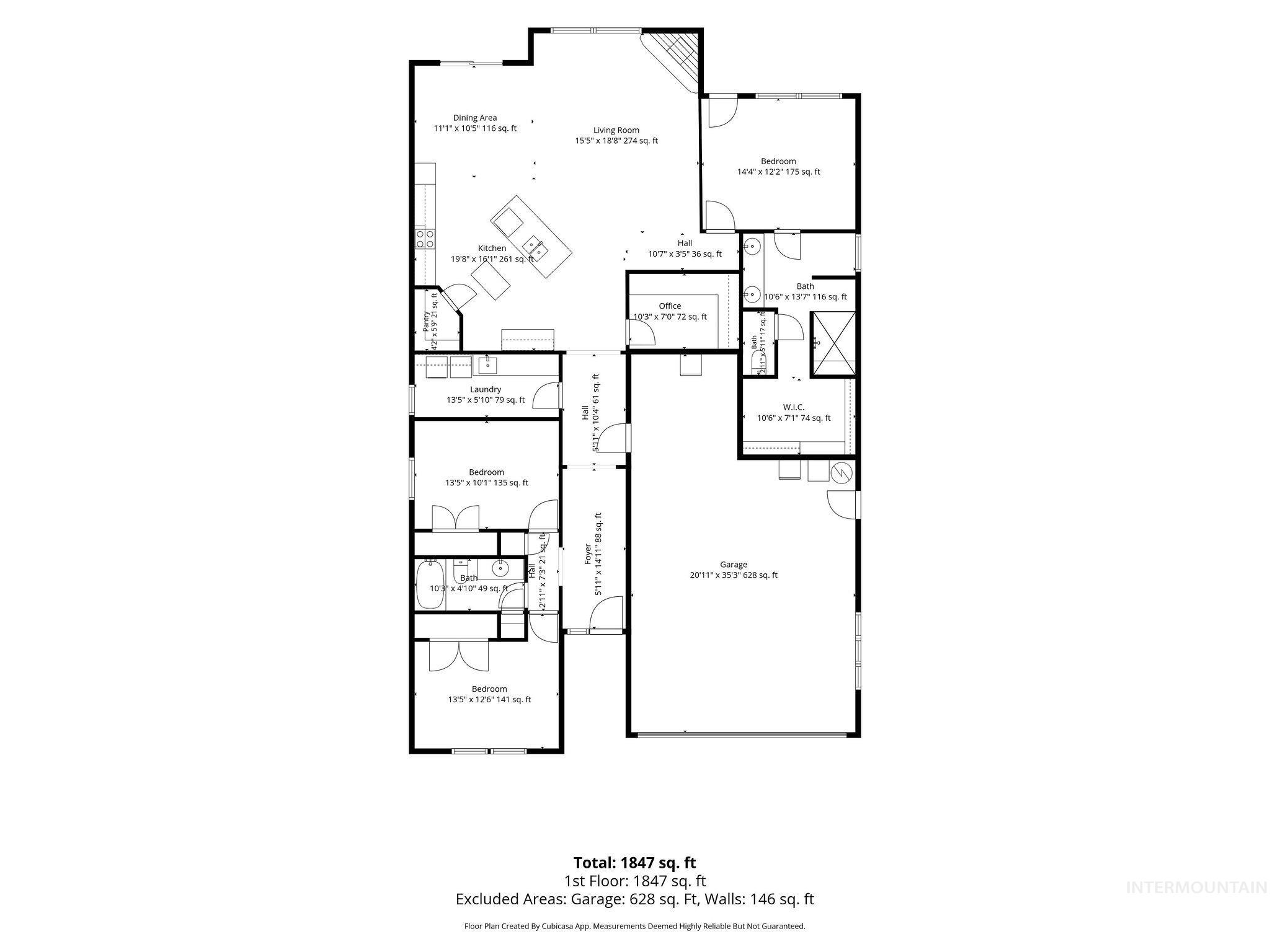427 Briar Hill St, Nampa, Idaho 83686, 3 Bedrooms, 2 Bathrooms, Residential For Sale, Price $490,000,MLS 98989532