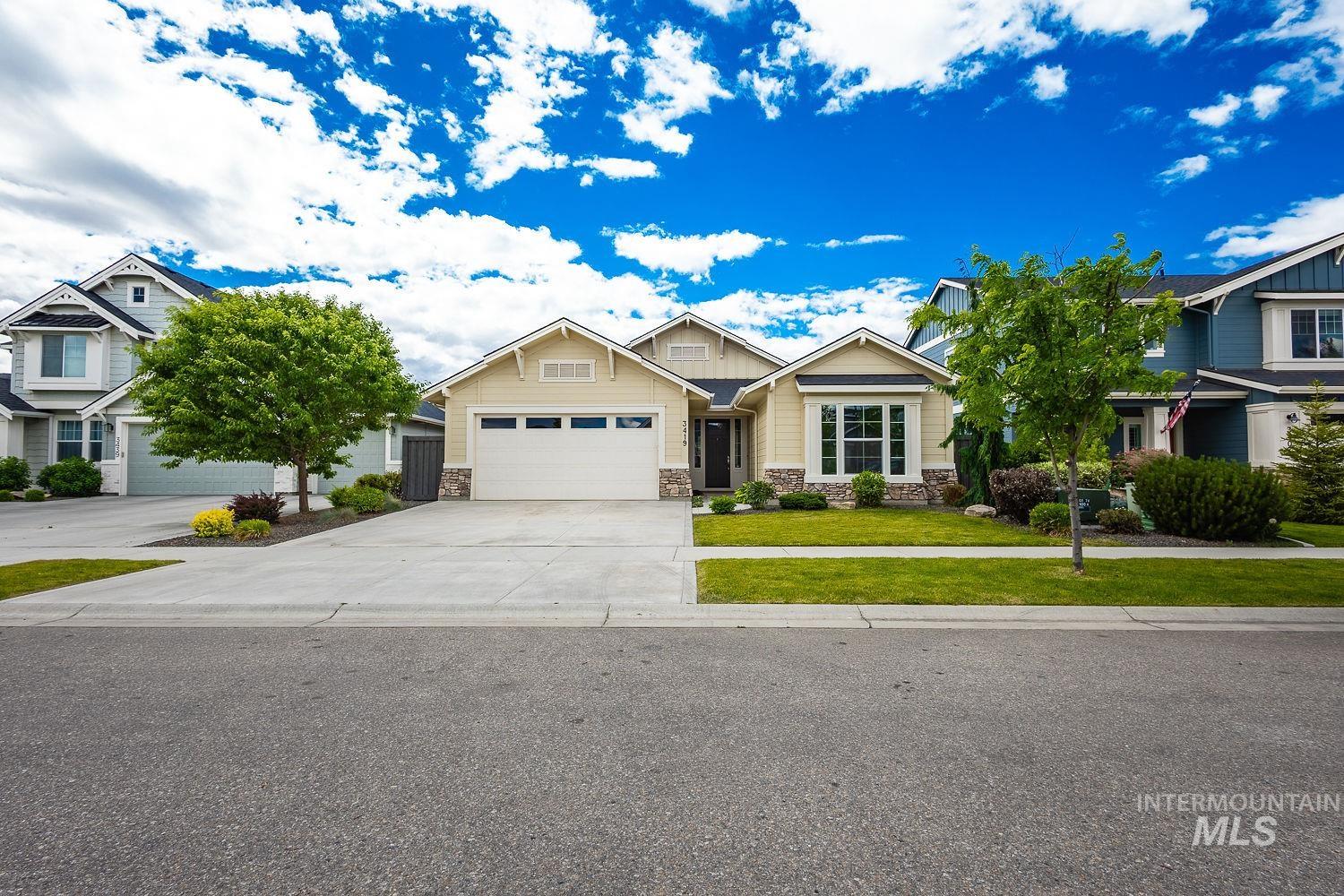 3419 E Gisborne St., Meridian, Idaho 83642, 3 Bedrooms, 2 Bathrooms, Residential For Sale, Price $614,900, 98989781
