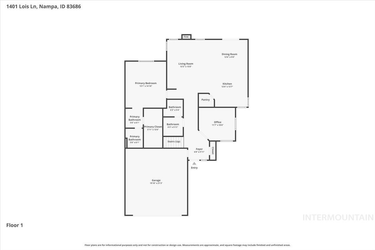 1401 Lois Ln, Nampa, Idaho 83686-2852, 3 Bedrooms, 2.5 Bathrooms, Residential For Sale, Price $384,900, 98989790