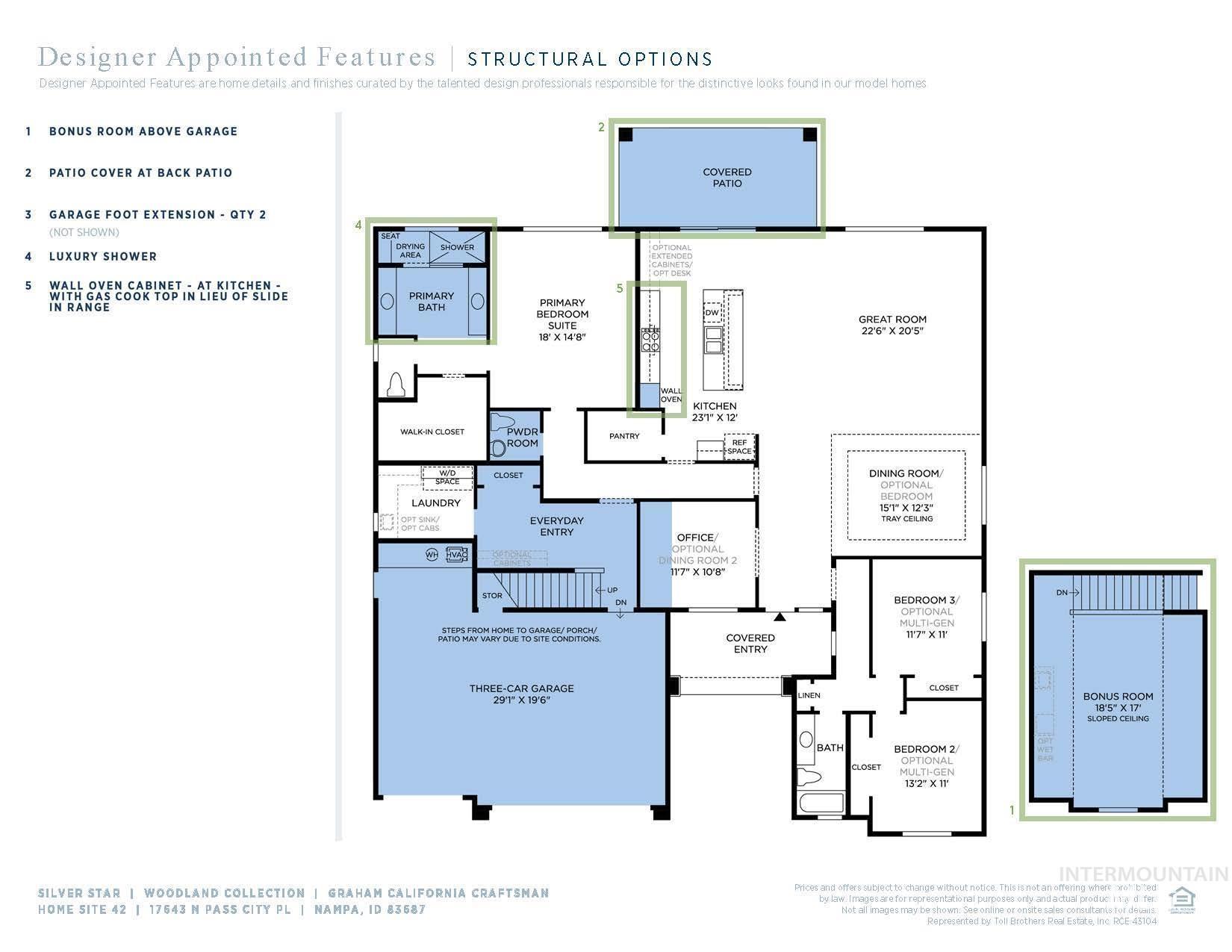 17643 N Pass City Pl., Nampa, Idaho 83687, 3 Bedrooms, 2.5 Bathrooms, Residential For Sale, Price $750,000,MLS 98989814
