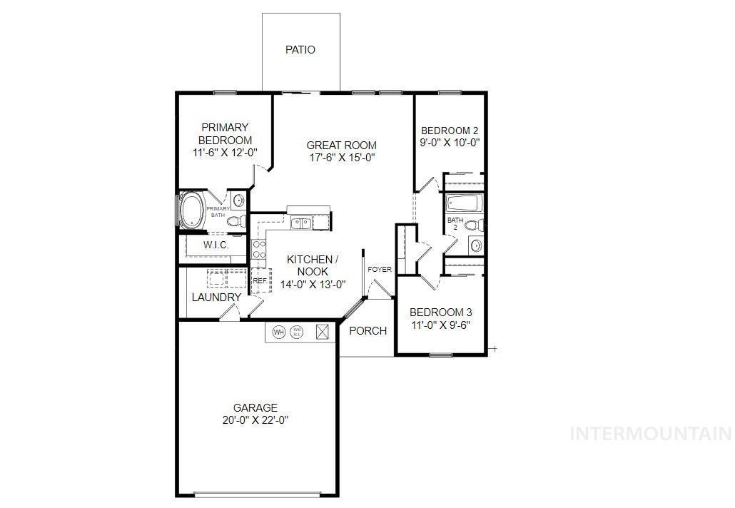 12627 Dimarie Ct, Caldwell, Idaho 83607, 3 Bedrooms, 2 Bathrooms, Residential For Sale, Price $365,000, 98990045