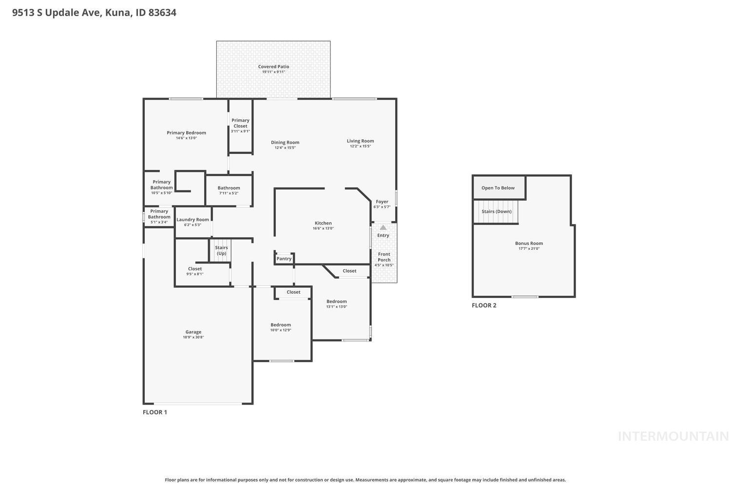 9513 S Updale Ave, Kuna, Idaho 83634, 3 Bedrooms, 2 Bathrooms, Residential For Sale, Price $494,400,MLS 98990482