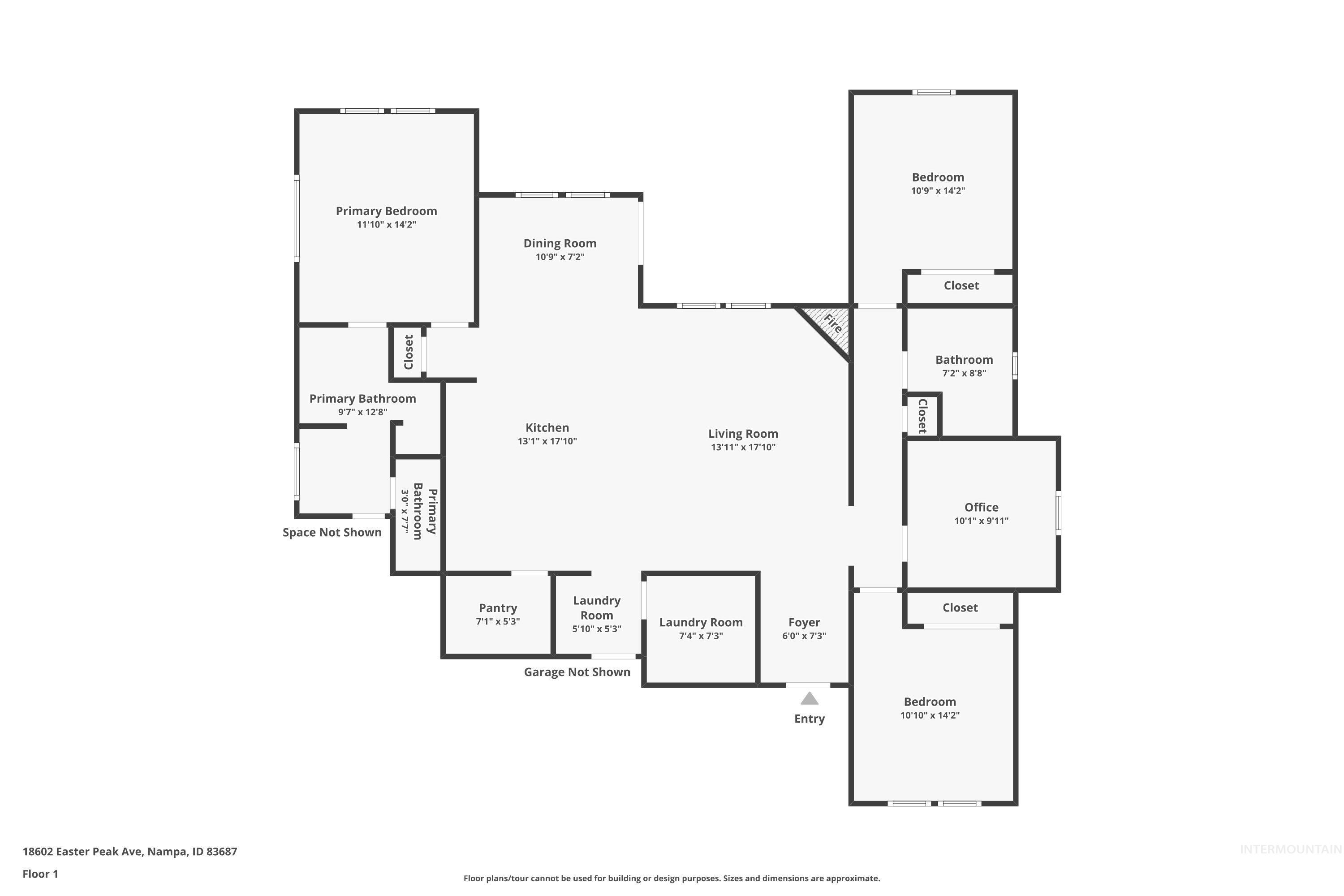 18602 Easter Peak Ave, Nampa, Idaho 83687, 3 Bedrooms, 2 Bathrooms, Residential For Sale, Price $479,900,MLS 98990741