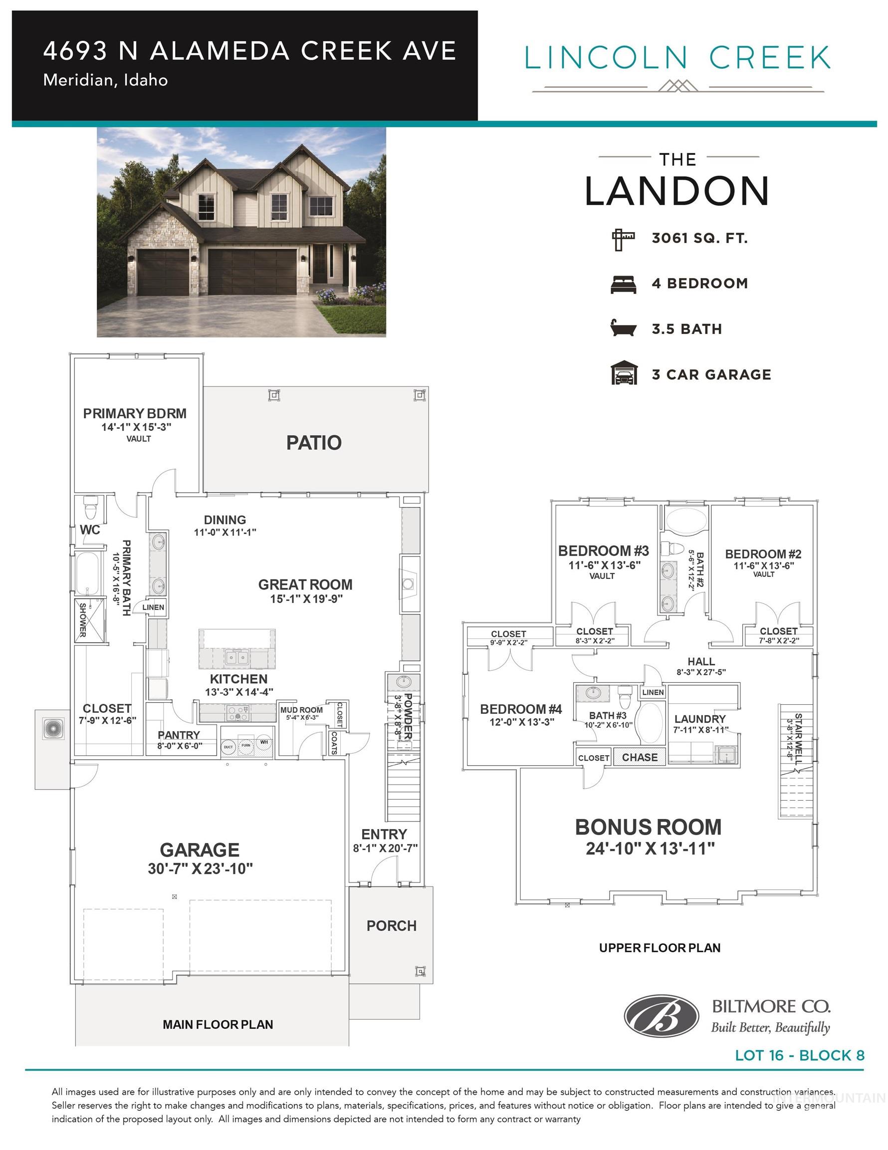4693 N Alameda Creek Ave, Meridian, Idaho 83646, 4 Bedrooms, 3.5 Bathrooms, Residential For Sale, Price $749,900,MLS 98990749