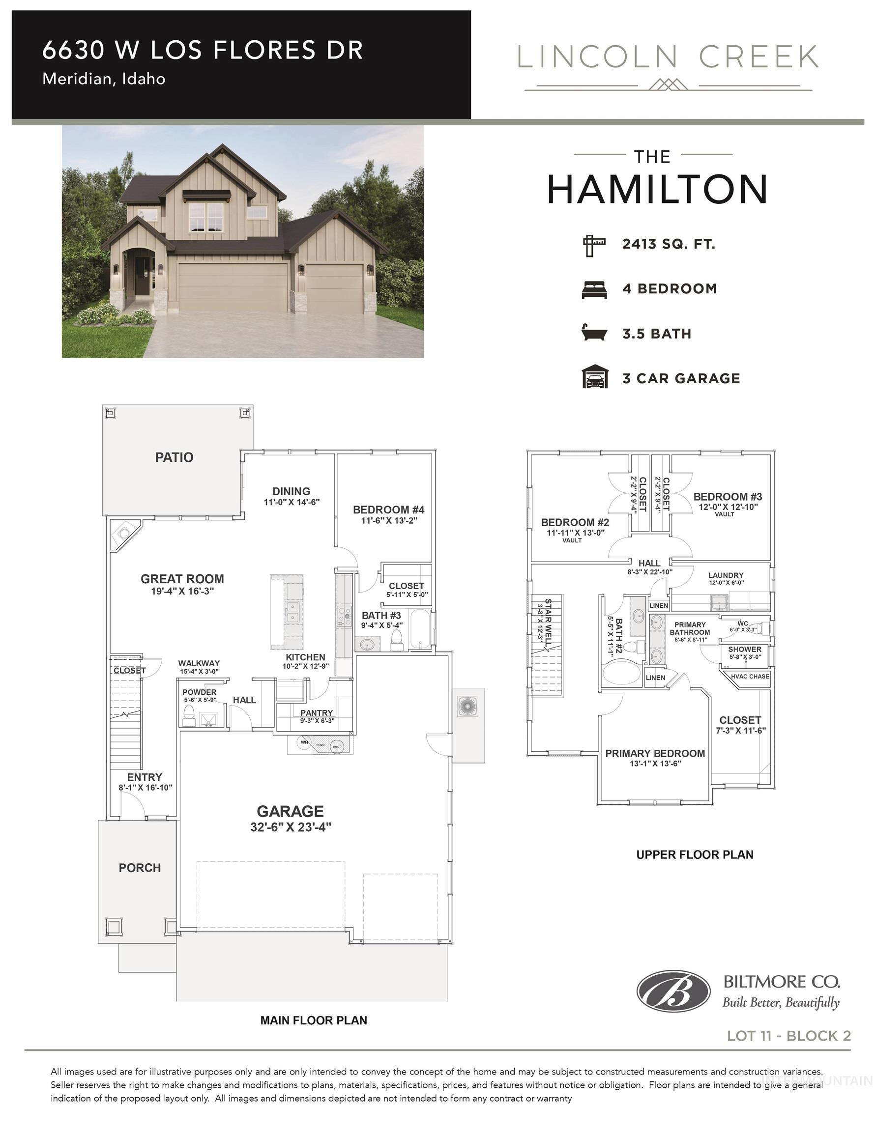 6630 W Los Flores Dr, Meridian, Idaho 83646, 4 Bedrooms, 3.5 Bathrooms, Residential For Sale, Price $684,900, 98990750
