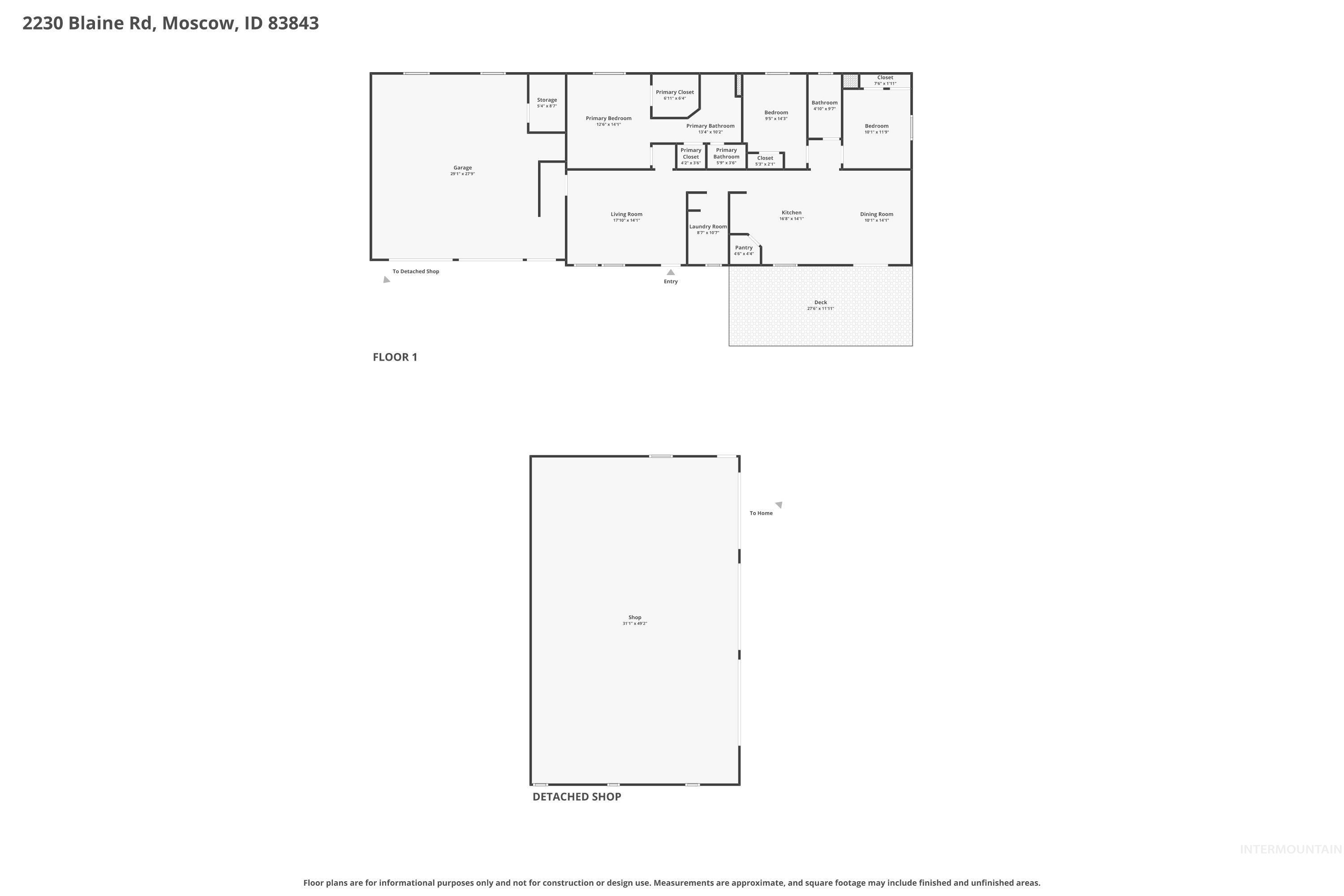 2230 Blaine Rd, Moscow, Idaho 83843-0000, 3 Bedrooms, 2 Bathrooms, Residential For Sale, Price $571,000,MLS 98990862