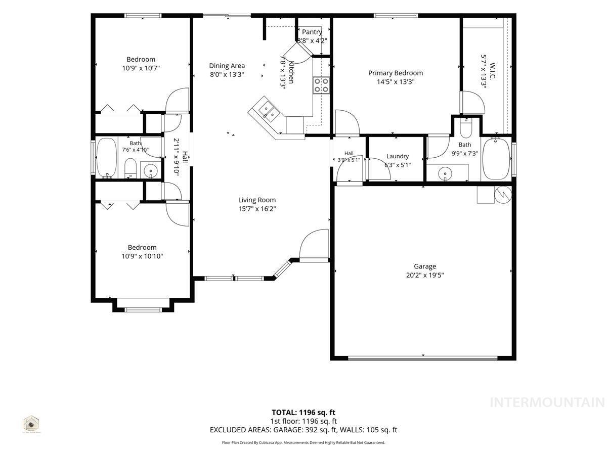 702 W Crimson Loop, Nampa, Idaho 83686, 3 Bedrooms, 2 Bathrooms, Residential For Sale, Price $365,000,MLS 98990938