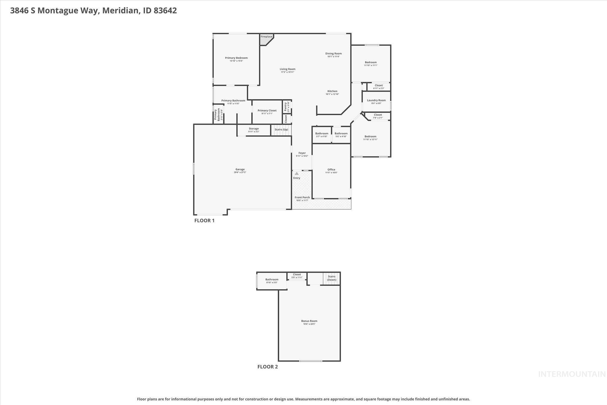 3846 S Montague, Meridian, Idaho 83642, 4 Bedrooms, 3 Bathrooms, Residential For Sale, Price $699,900, 98990988
