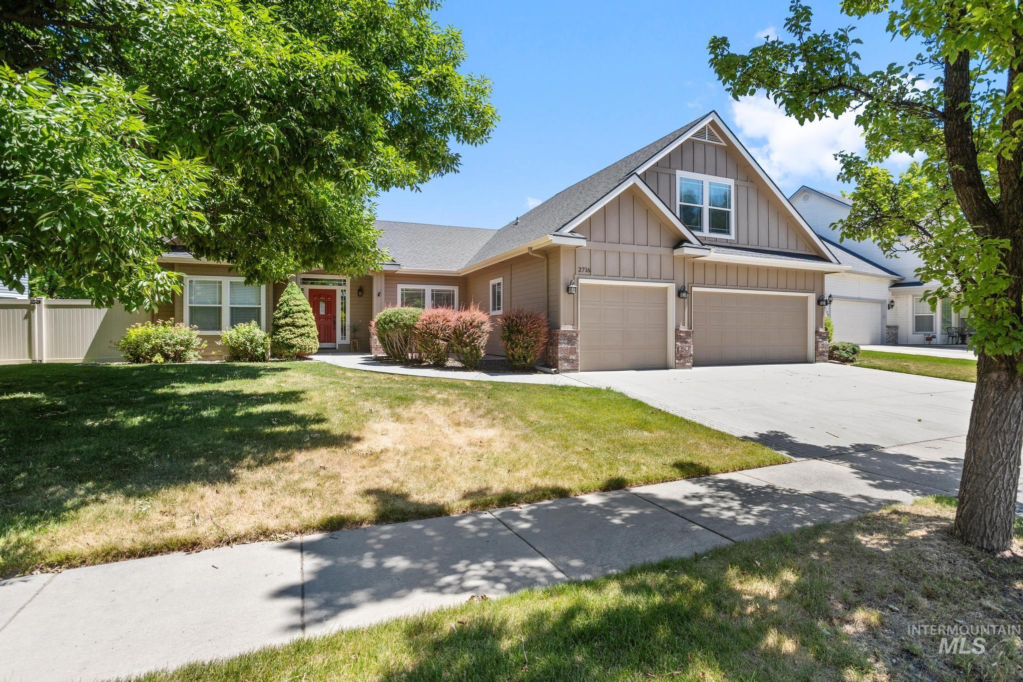 2716 S Bayou Bar Way, Meridian, Idaho 83642, 4 Bedrooms, 3 Bathrooms, Residential For Sale, Price $560,000, 98991018