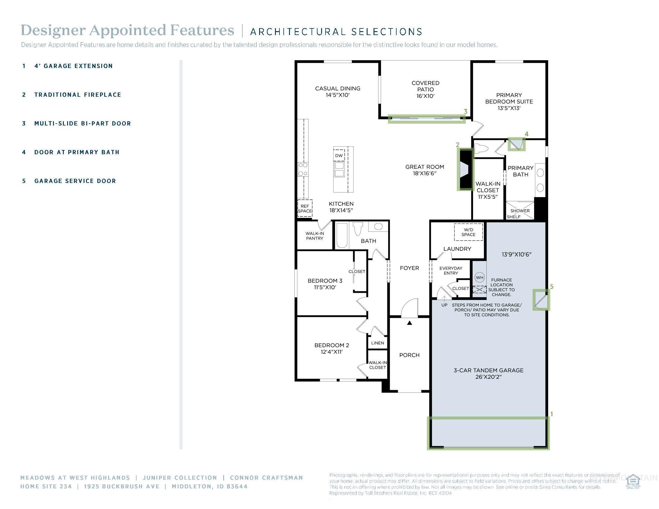 1925 Buckbrush Ave, Middleton, Idaho 83644, 3 Bedrooms, 2 Bathrooms, Residential For Sale, Price $529,000, 98991055