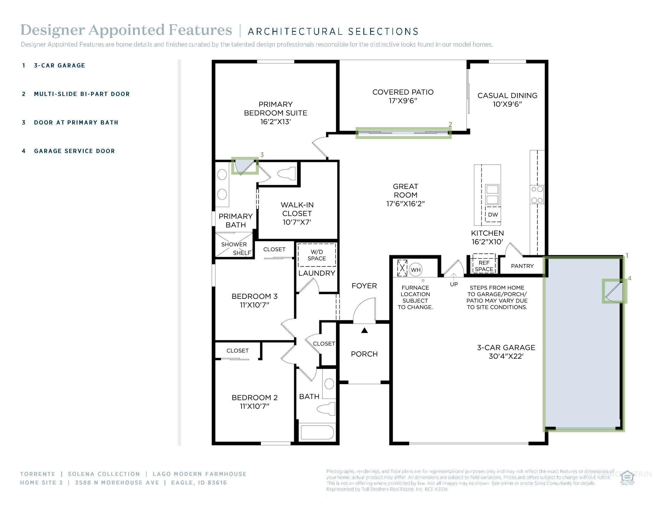 2588 N Morehouse Ave, Eagle, Idaho 83616, 3 Bedrooms, 2 Bathrooms, Residential For Sale, Price $589,000, 98991093
