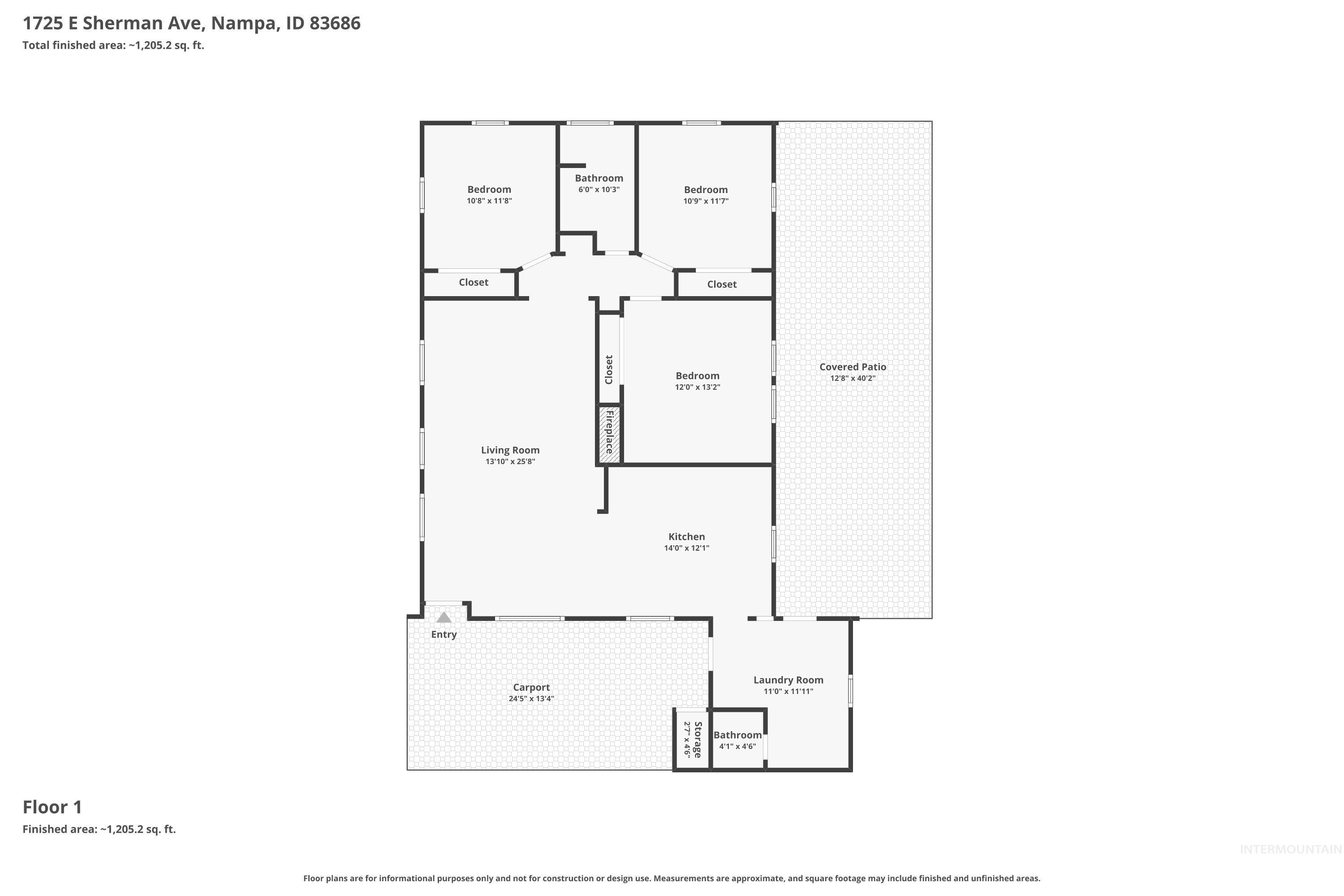 1725 E Sherman Ave, Nampa, Idaho 83686, 3 Bedrooms, 1.5 Bathrooms, Residential For Sale, Price $364,900,MLS 98991101