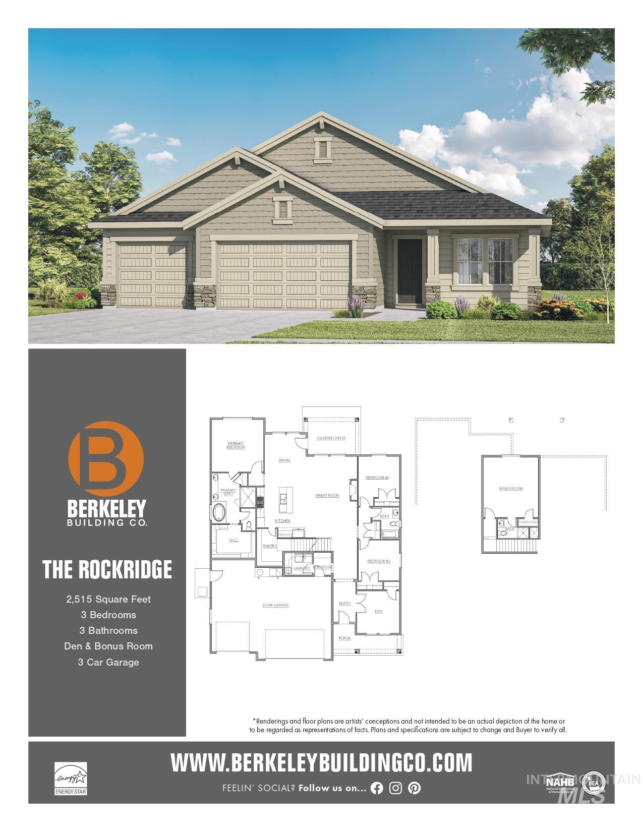 11883 S Besra Ln, Kuna, Idaho 83634, 3 Bedrooms, 2.5 Bathrooms, Residential For Sale, Price $669,900, 98991483