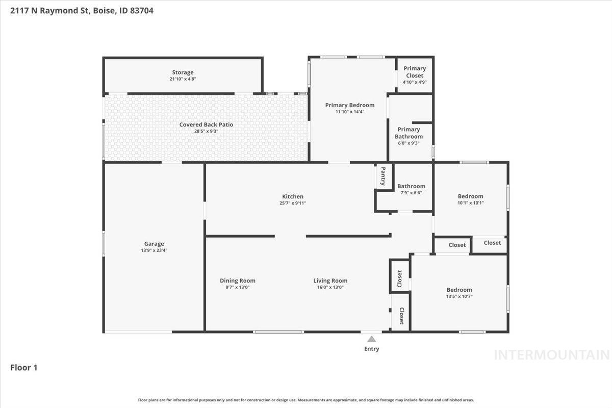 2117 N Raymond St, Boise, Idaho 83704, 3 Bedrooms, 2 Bathrooms, Residential For Sale, Price $425,000,MLS 98991638