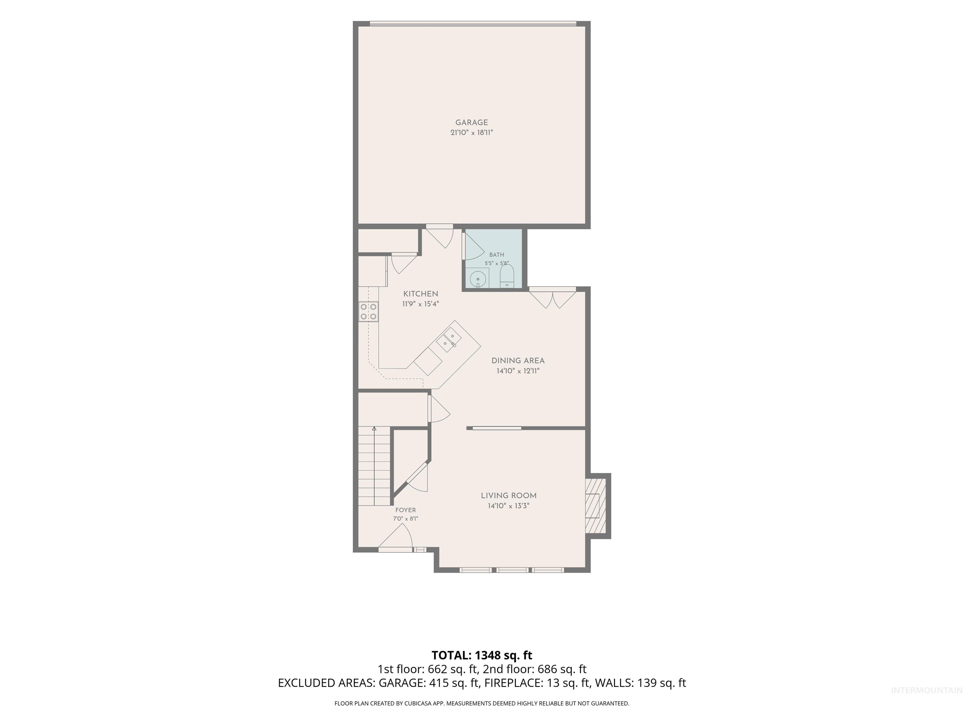 3739 N Warm Creek Ave, Meridian, Idaho 83646, 3 Bedrooms, 2.5 Bathrooms, Residential For Sale, Price $415,000,MLS 98991674